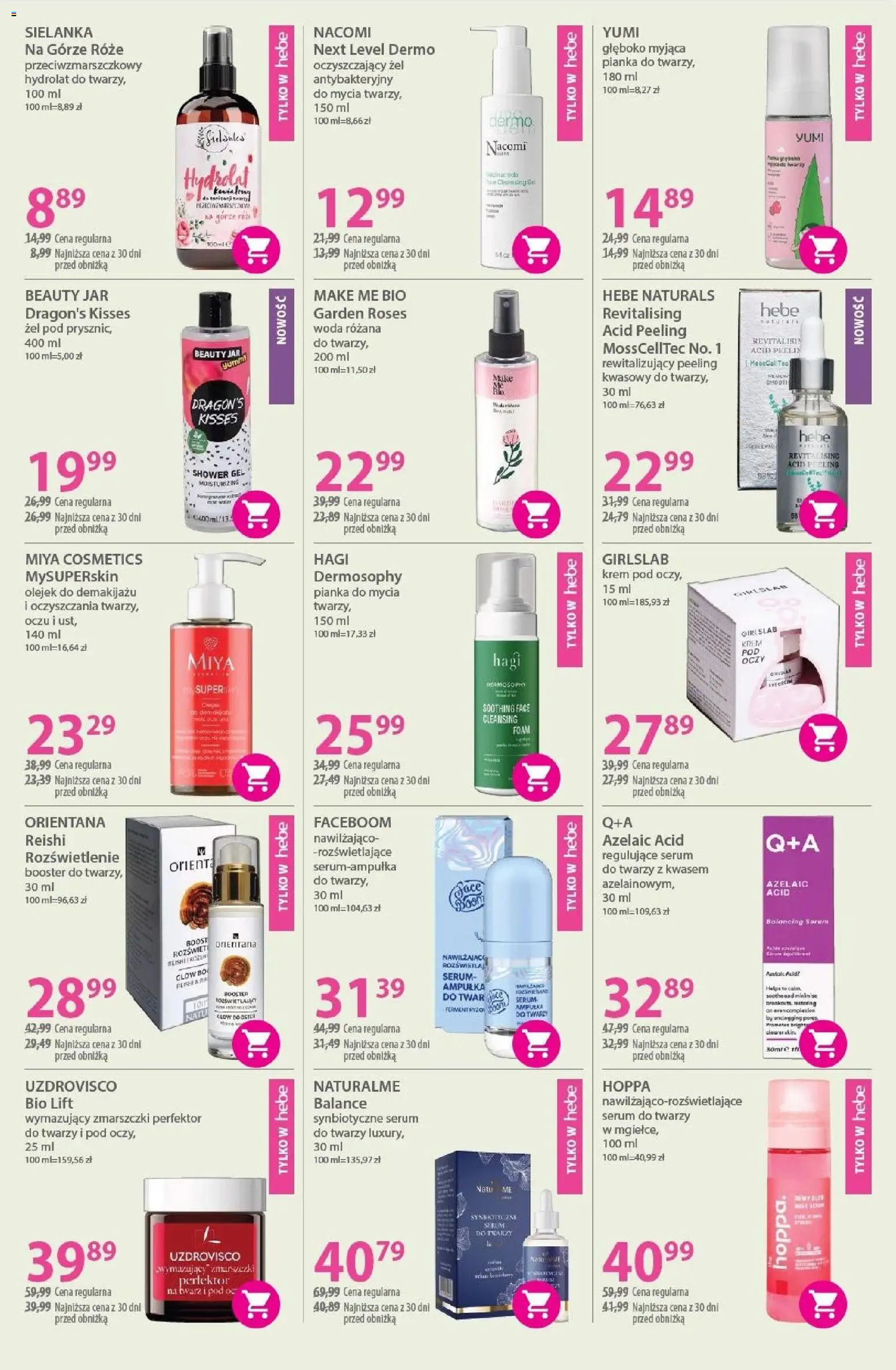 Hebe Gazetka od 02.12.2025 | Strona: 5 | Produkty: Żel antybakteryjny, Peeling, Krem, Serum do twarzy