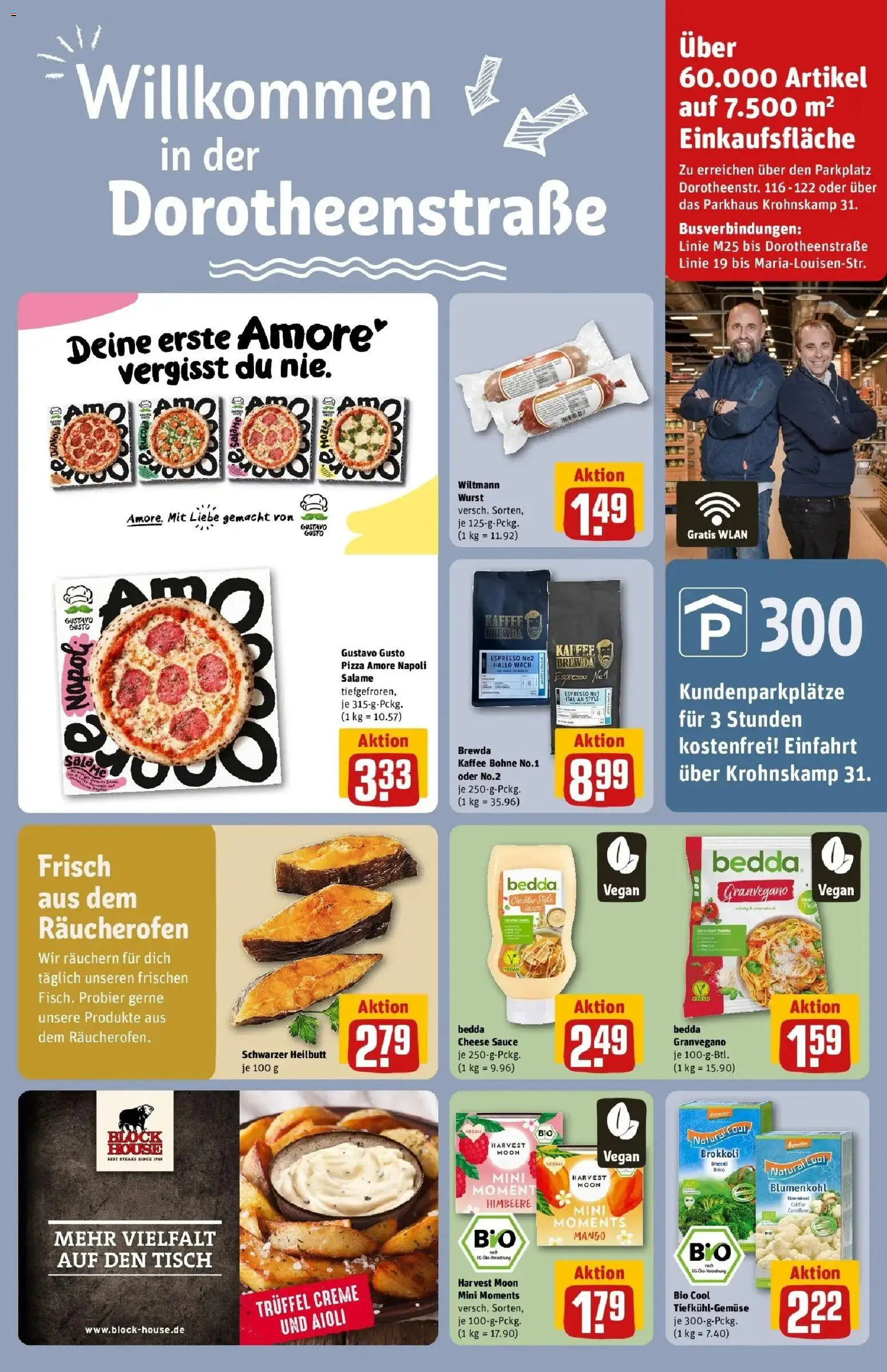 Rewe Prospekt Hamburg	 – gültig ab 15.03.2026 | Seite: 33 | Produkte: Tisch, Tiefkühlgemüse, Creme, Blumenkohl