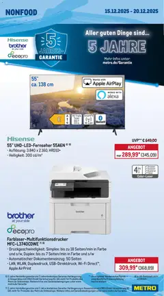 Metro Prospekt 	 ab 15.12.2025 gültig | Seite: 24 | Produkte: Hisense, Apple