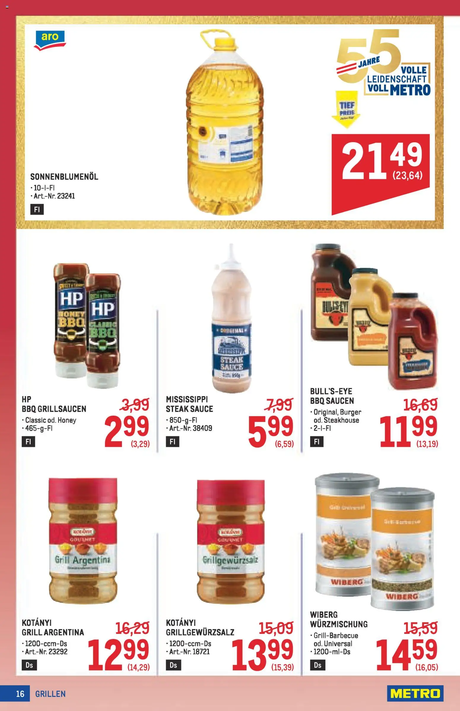 Metro angebote Profi gültig ab 30.04.2026 | Seite: 16 | Produkte: Grill