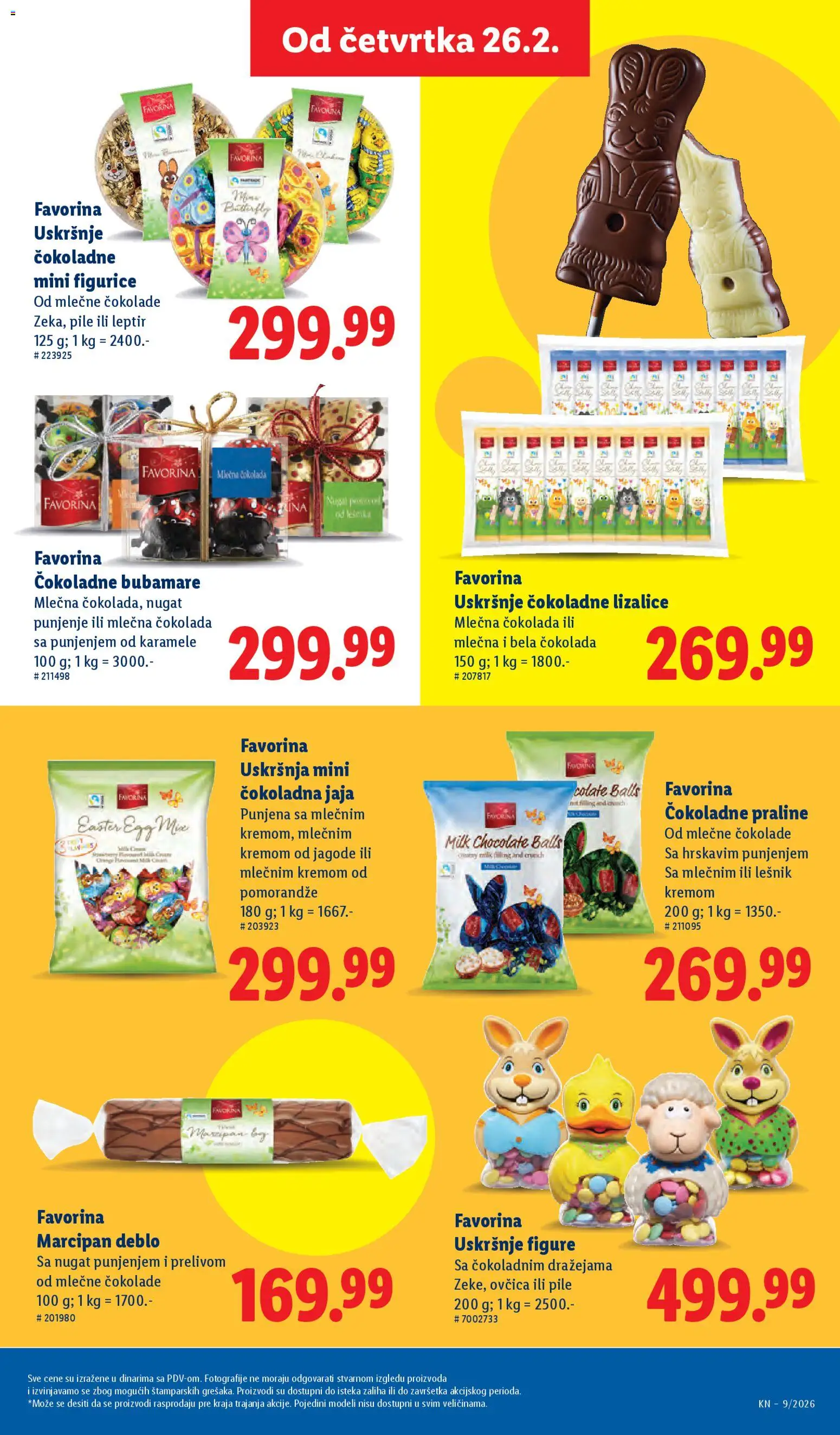 Lidl katalog - važi od 26.02.2026 | Strana: 43 | Proizvode: Pile, Praline, Jaja, Čokolada