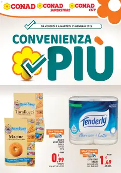Anteprima del volantino Conad Convenienza Più Lazio catalogo valido a partire dal 09.01.2026