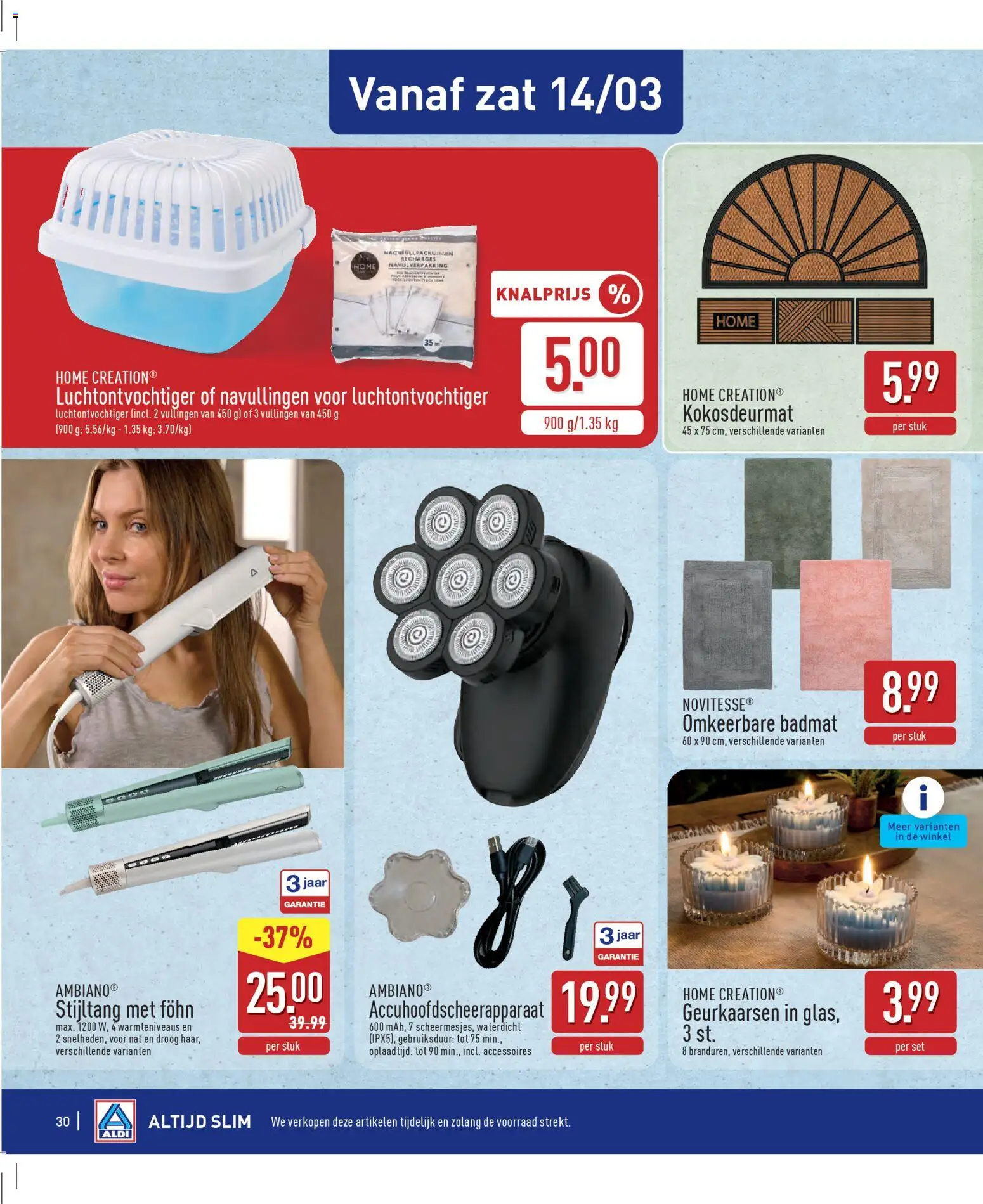 {H1} | Pagina: 30 | Producten: Badmat, Föhn, Stijltang