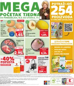 Domaći krumpir, vrećica 5 kg, Zemlja porijekla Hrvatska - Pregled kataloga iz trgovine Kaufland, vrijedi od 11.03.2026 | Stranica: 32