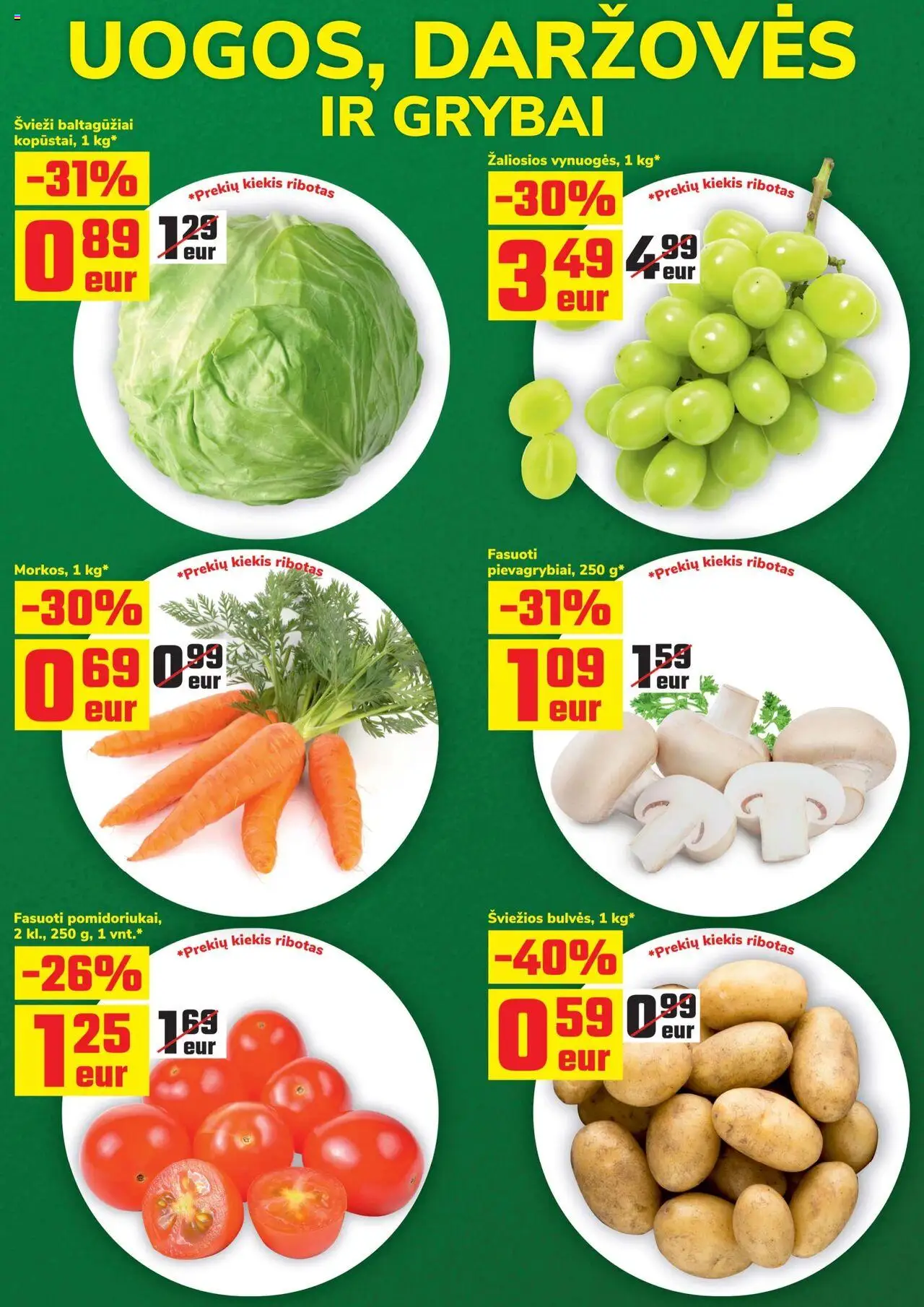 ČIA MARKET leidinys│galioja nuo 12.08.2025 | Puslapis: 3 | Prekių: Grybai