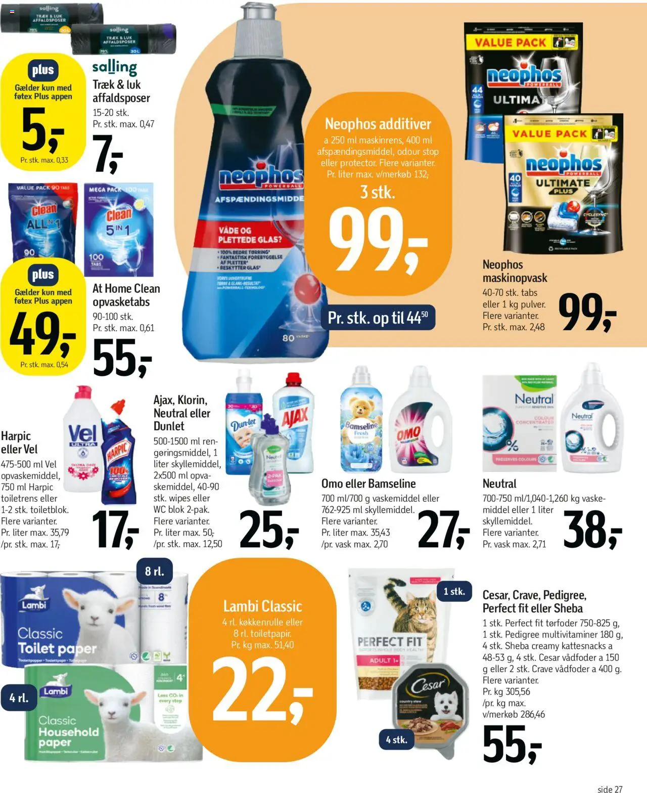 Føtex Tilbudsavis gyldig fra 15.08.2025 | Side: 39 | Produkter: Skyllemiddel, WC blok, Toilet