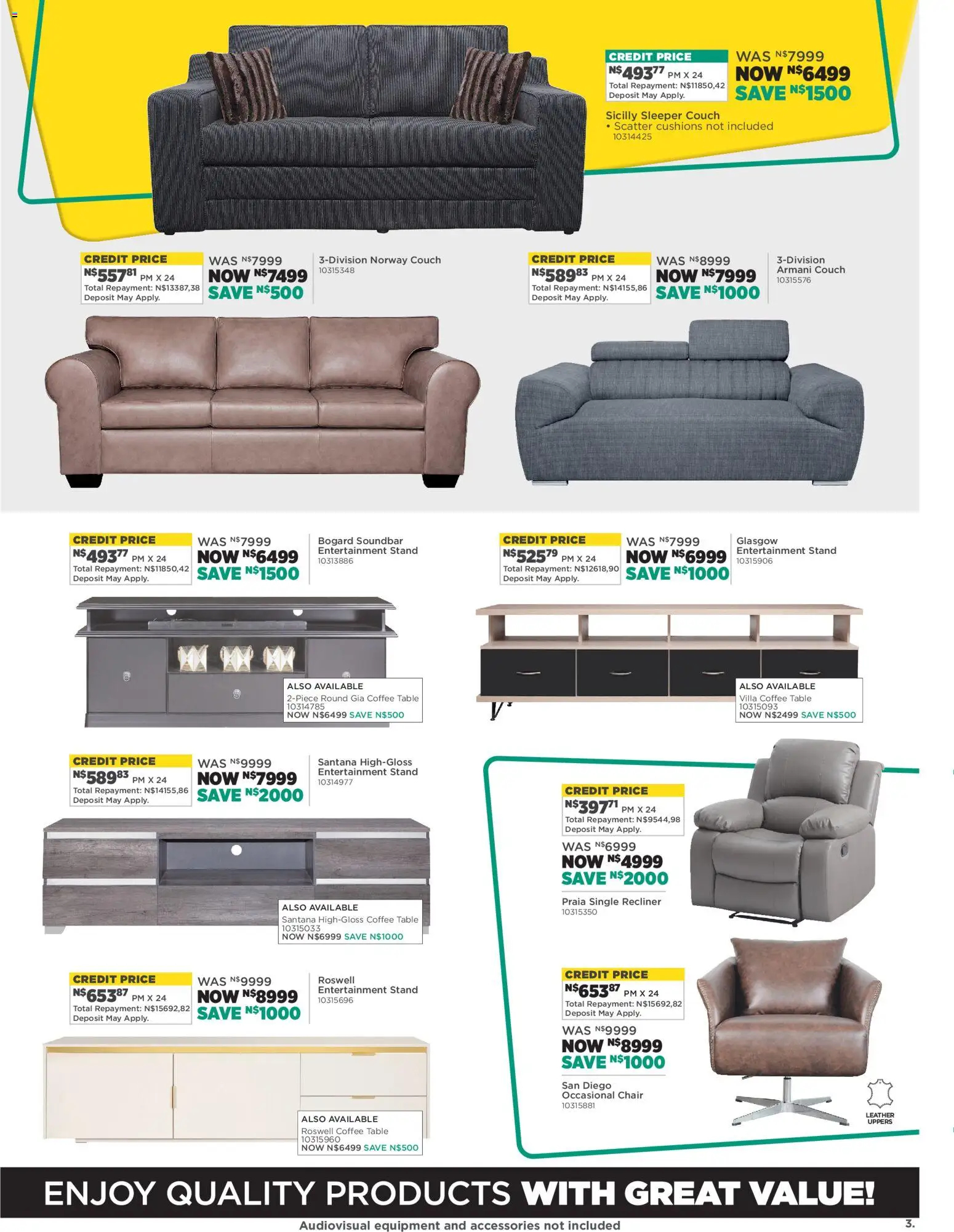 New House and Home catalogue – valid from 16.02.2026 | Page: 3 | Products: Couch, Coffee table, Chair, Coffee