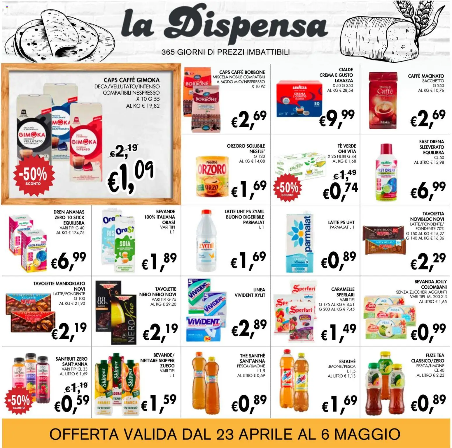 Volantino Coal del 23.04.2026 | Pagina: 18 | Prodotti: Caramelle, Latte, Ananas, Lavazza