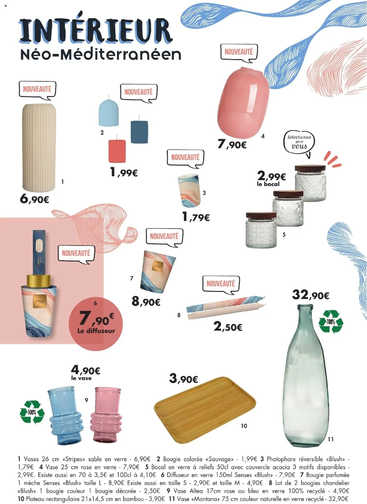 {H1} | Page: 22 | Produits: Plateau, Diffuseur, Vase