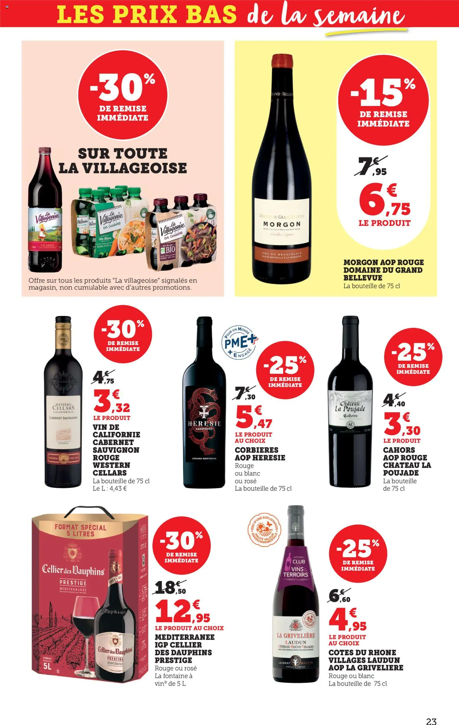 {H1} | Page: 23 | Produits: Vin, Thé