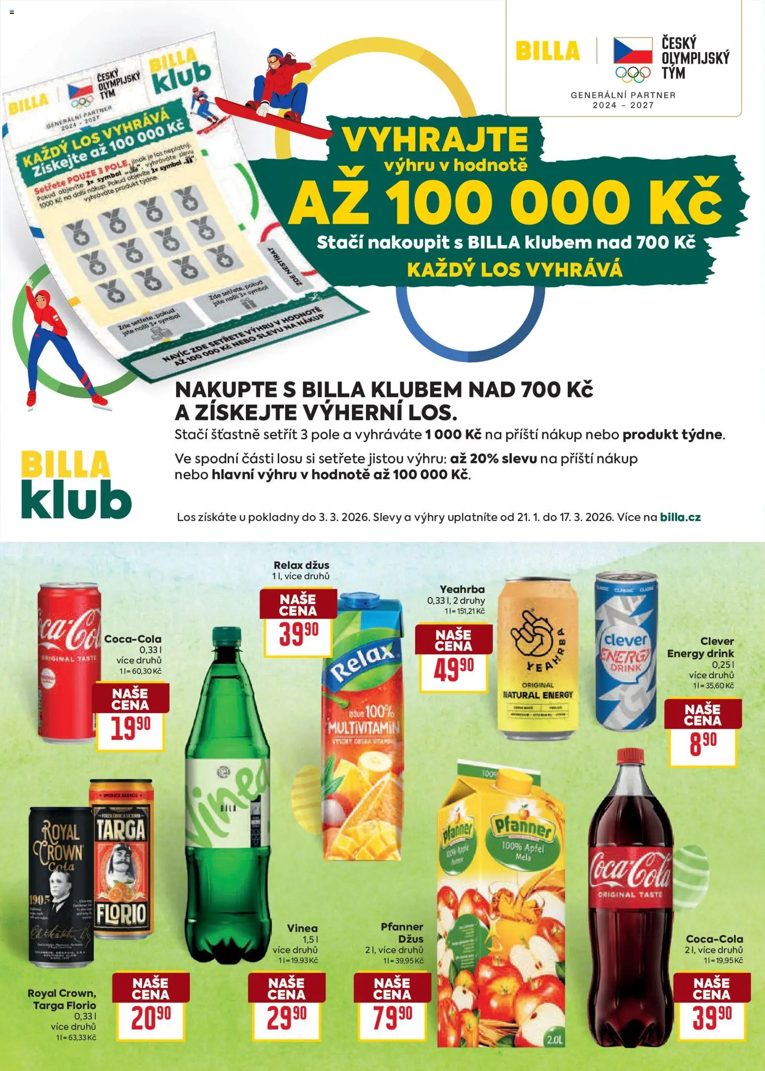 Billa leták - Velikonoce od 04.03.2026 | Strana: 17 | Produkty: Džus, Vinea, Clever, Energy drink