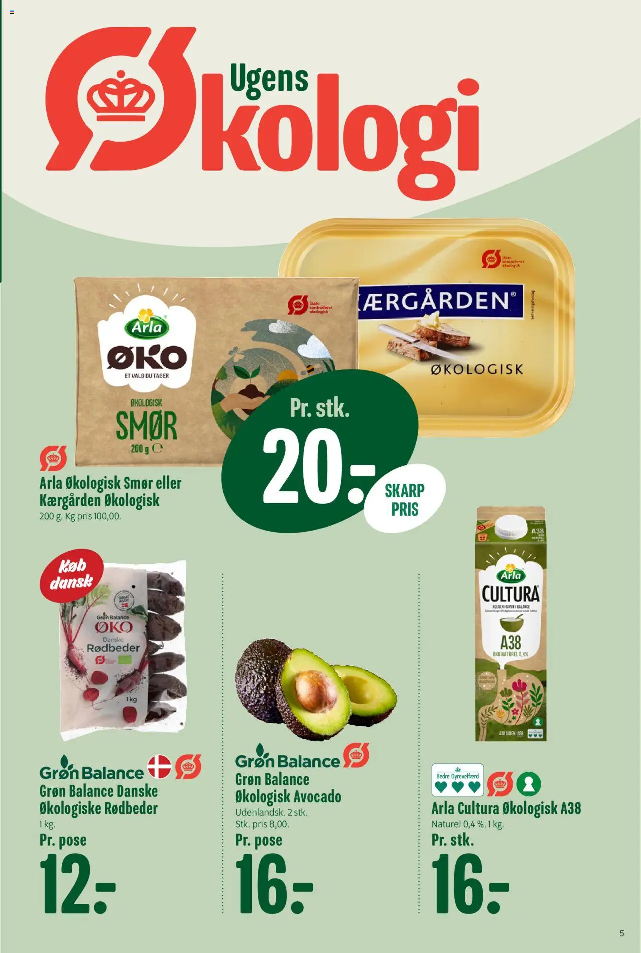 Min Købmand tilbudsavis – gyldig fra 10.10.2025 | Side: 5 | Produkter: Smør, Rødbeder, Avocado