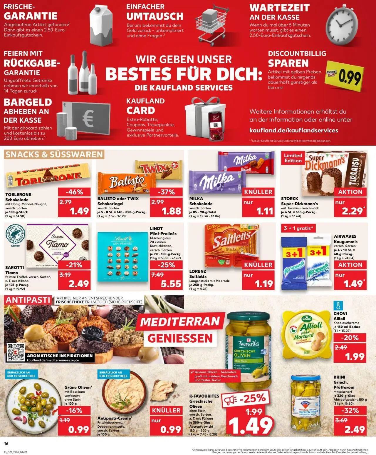 Kaufland prospekt Aschaffenburg	 - gültig ab dem 03.08.2025 | Seite: 27 | Produkte: Schokolade, Pfefferoni, Twix, Lindt