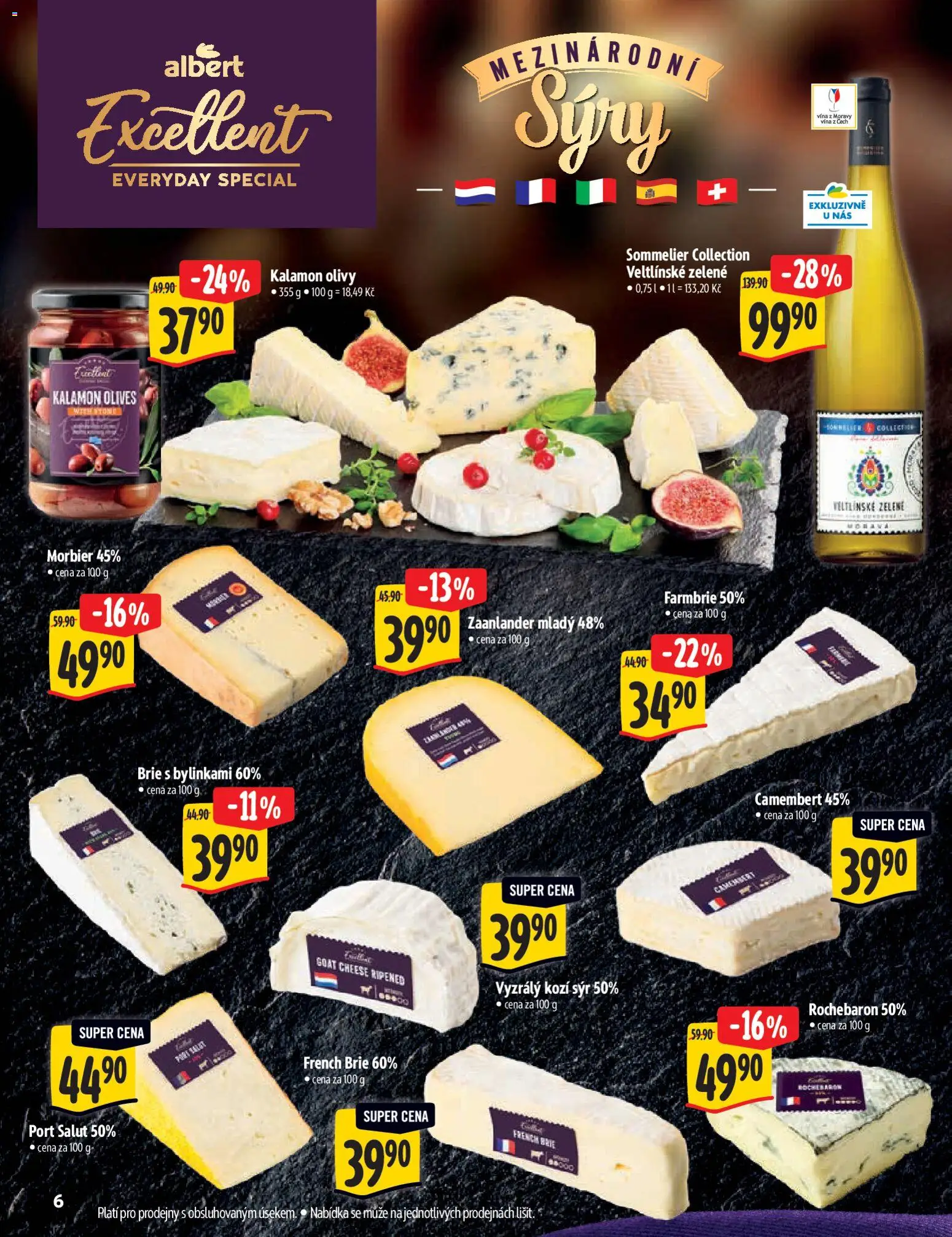 Albert katalog - Hypermarket od 25.03.2026 | Strana: 6 | Produkty: Sýr, Brie, Kozí sýr, Camembert