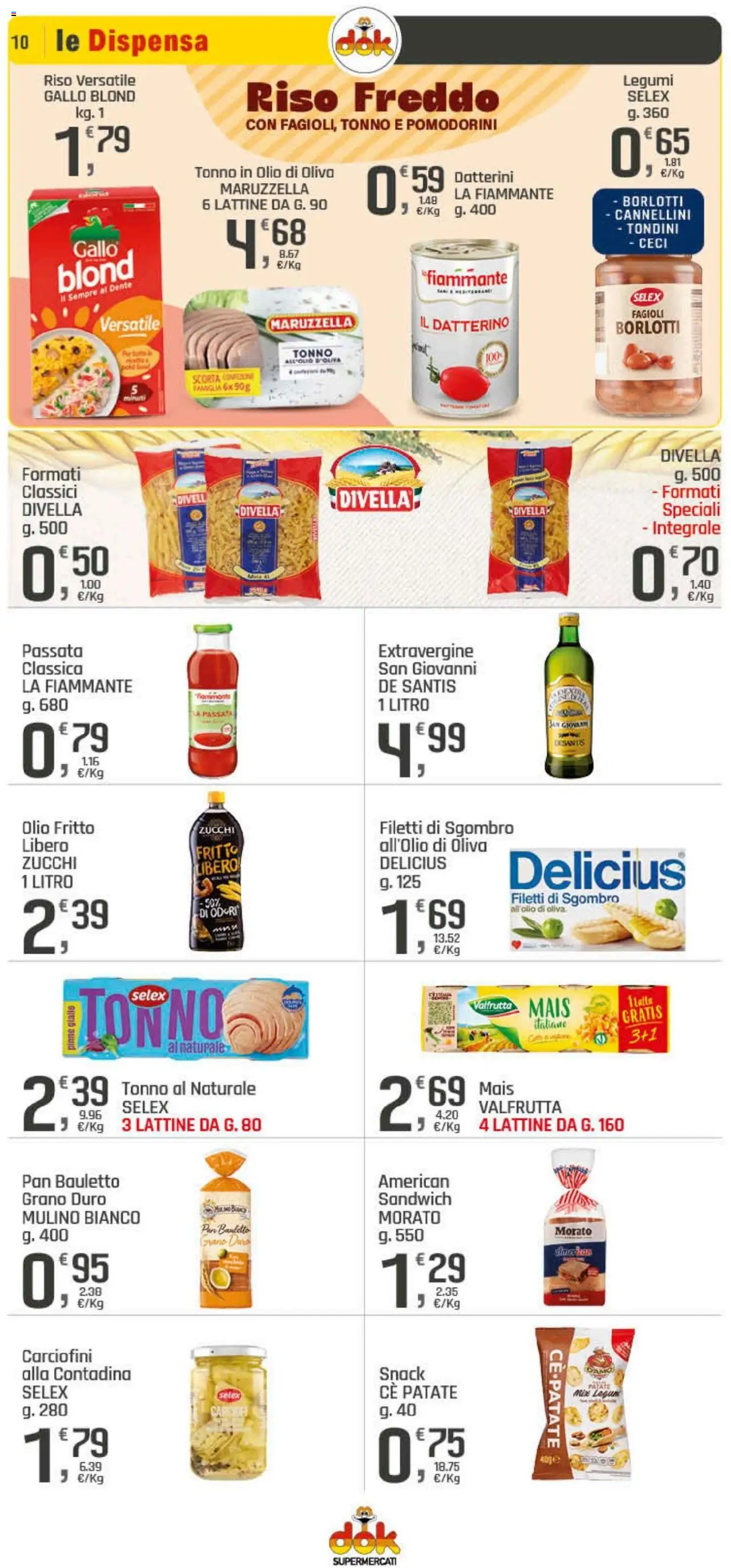 Volantino DOK del 11.09.2025 | Pagina: 10 | Prodotti: Pomodorini, Legumi, Riso, Pinne