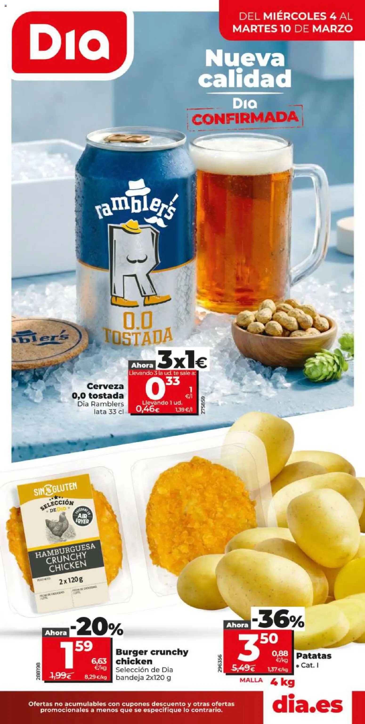 Dia - folleto Market │ válido desde el 04.03.2026 | Página: 1 | Productos: Cerveza, Té, Σοκολατούχο γάλα, Bandeja