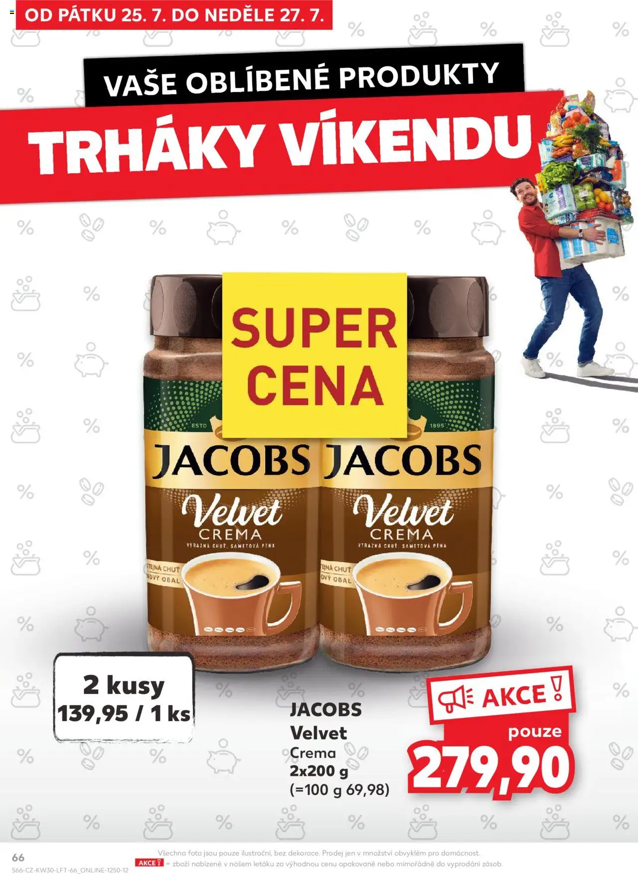 Kaufland leták - Praha 8 od 23.07.2025 | Strana: 66 | Produkty: Jacobs, Velvet, Crema, Jacobs velvet