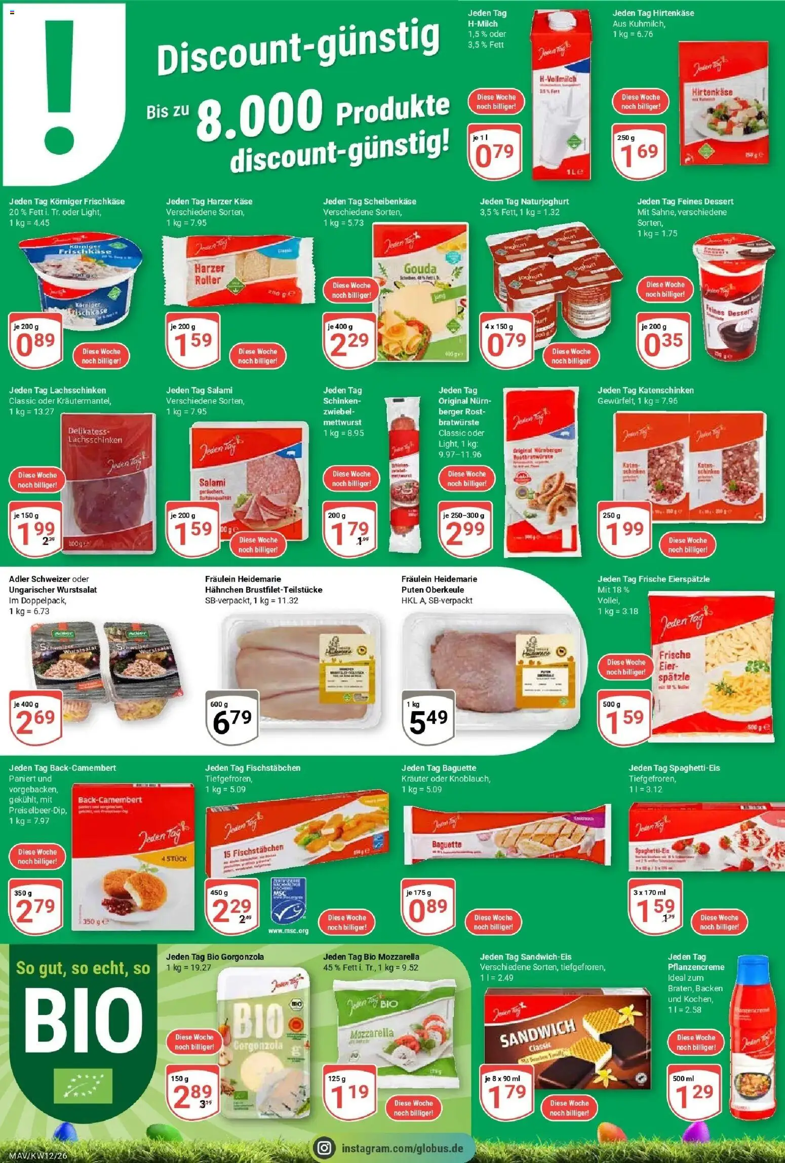 Globus prospekt Mannheim	 – gültig ab 15.03.2026 | Seite: 21 | Produkte: Käse, Eier, Mozzarella, Salami