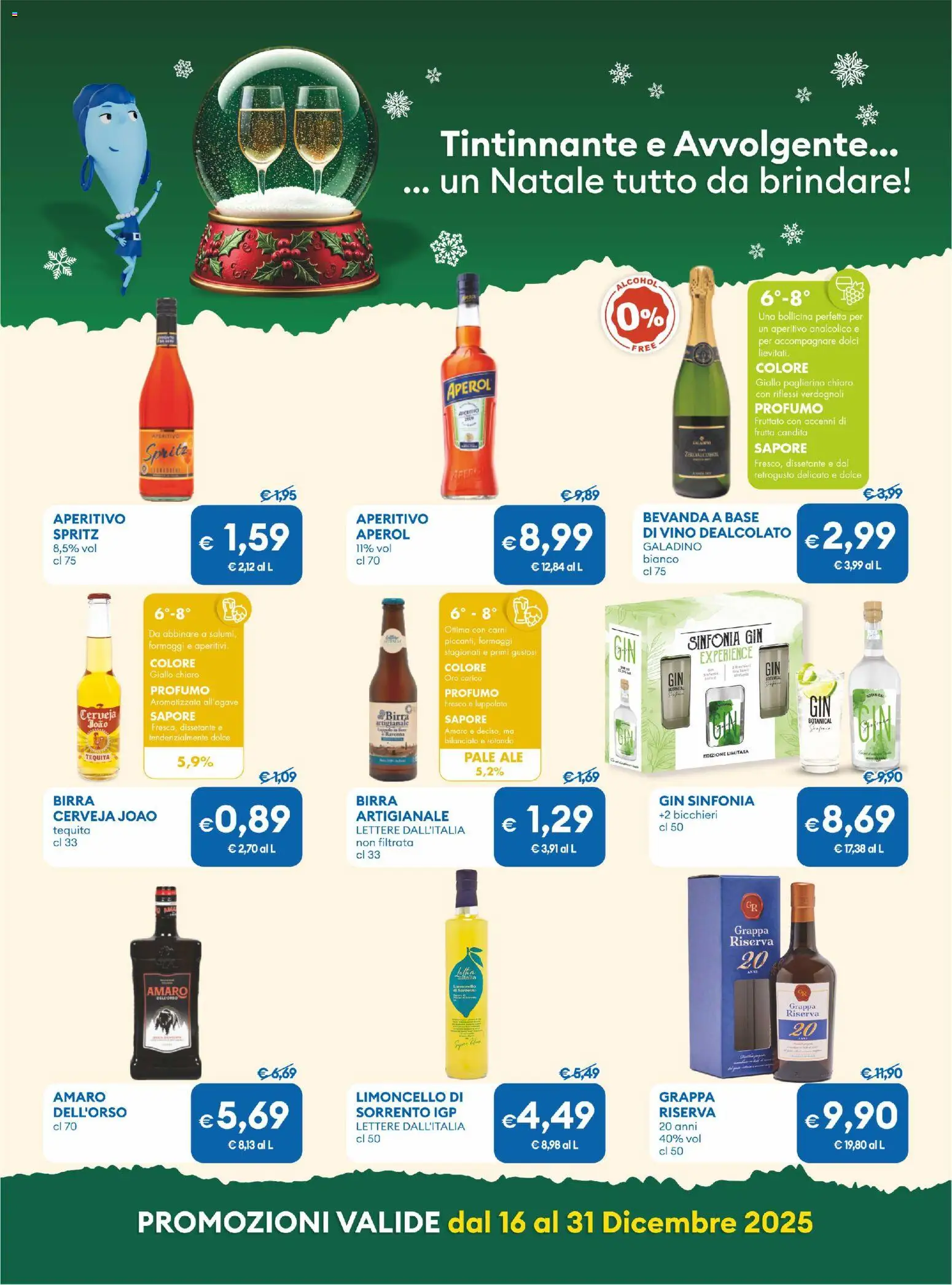 Volantino MD Discount del 16.12.2025 | Pagina: 21 | Prodotti: Gin, Aperol, Grappa, Aperitivo