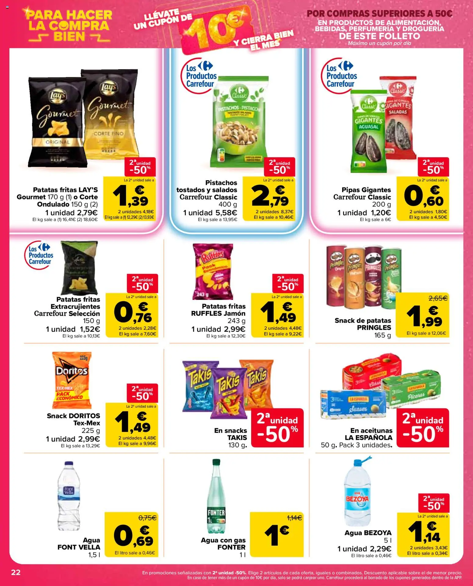 Carrefour Market folleto │ válido desde el 12.03.2026 | Página: 22 | Productos: Jamón, Agua con gas