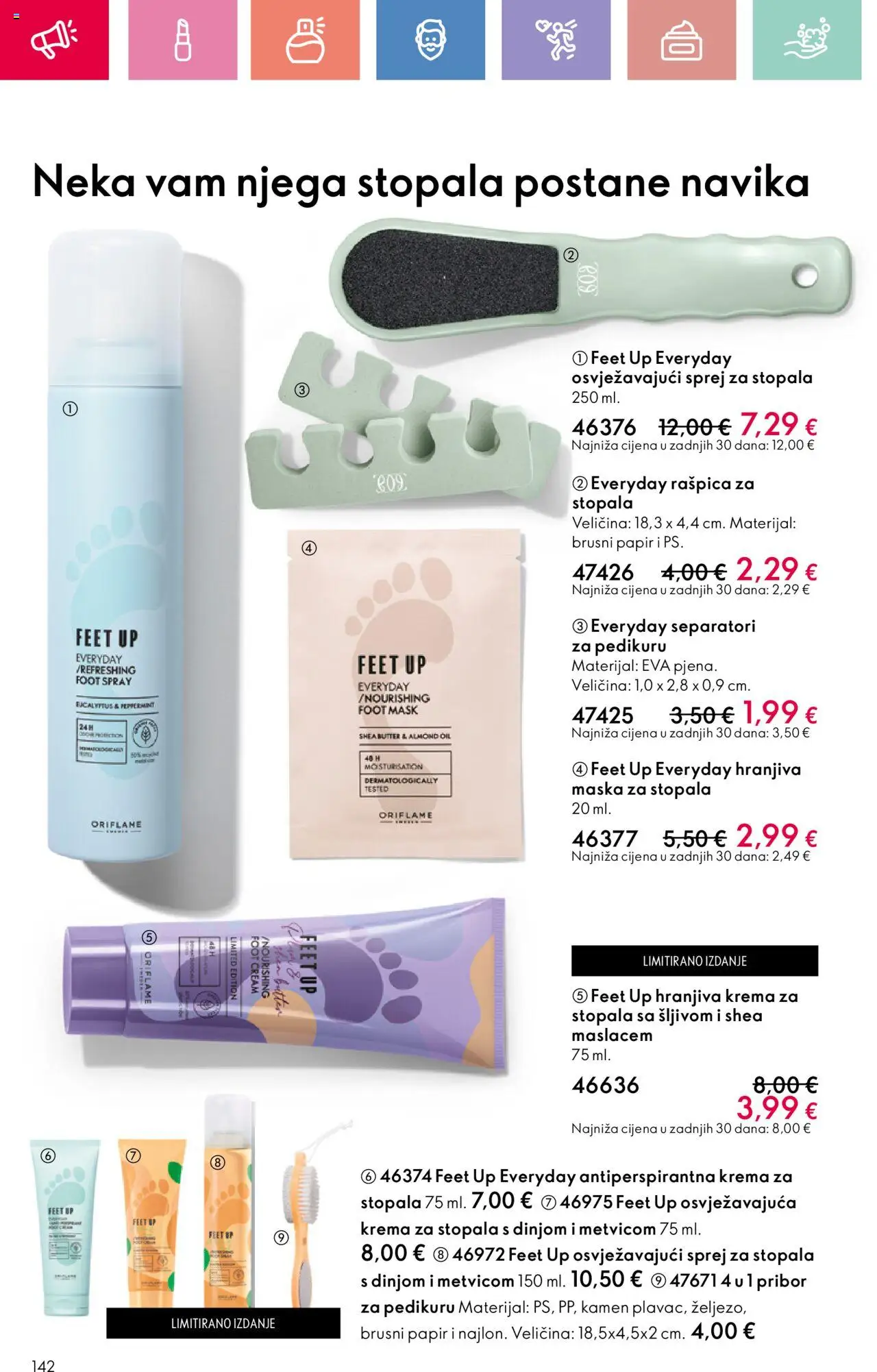 Oriflame katalog | vrijedi od 03.08.2025 | Stranica: 142 | Proizvodi: Krema za stopala, Maska, Krema