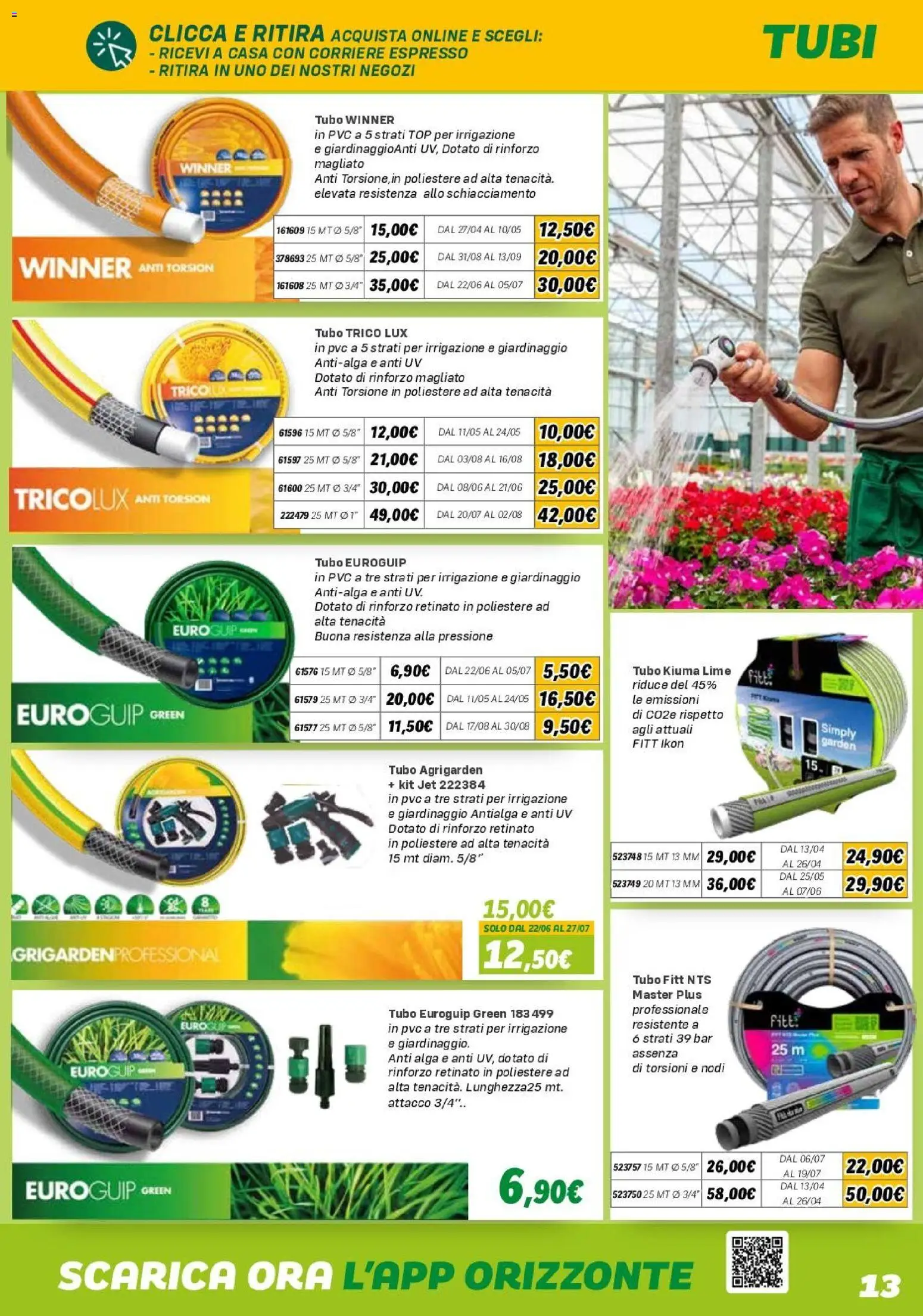 Volantino Orizzonte del 10.04.2026 | Pagina: 13 | Prodotti: Top, Tubo, Lime