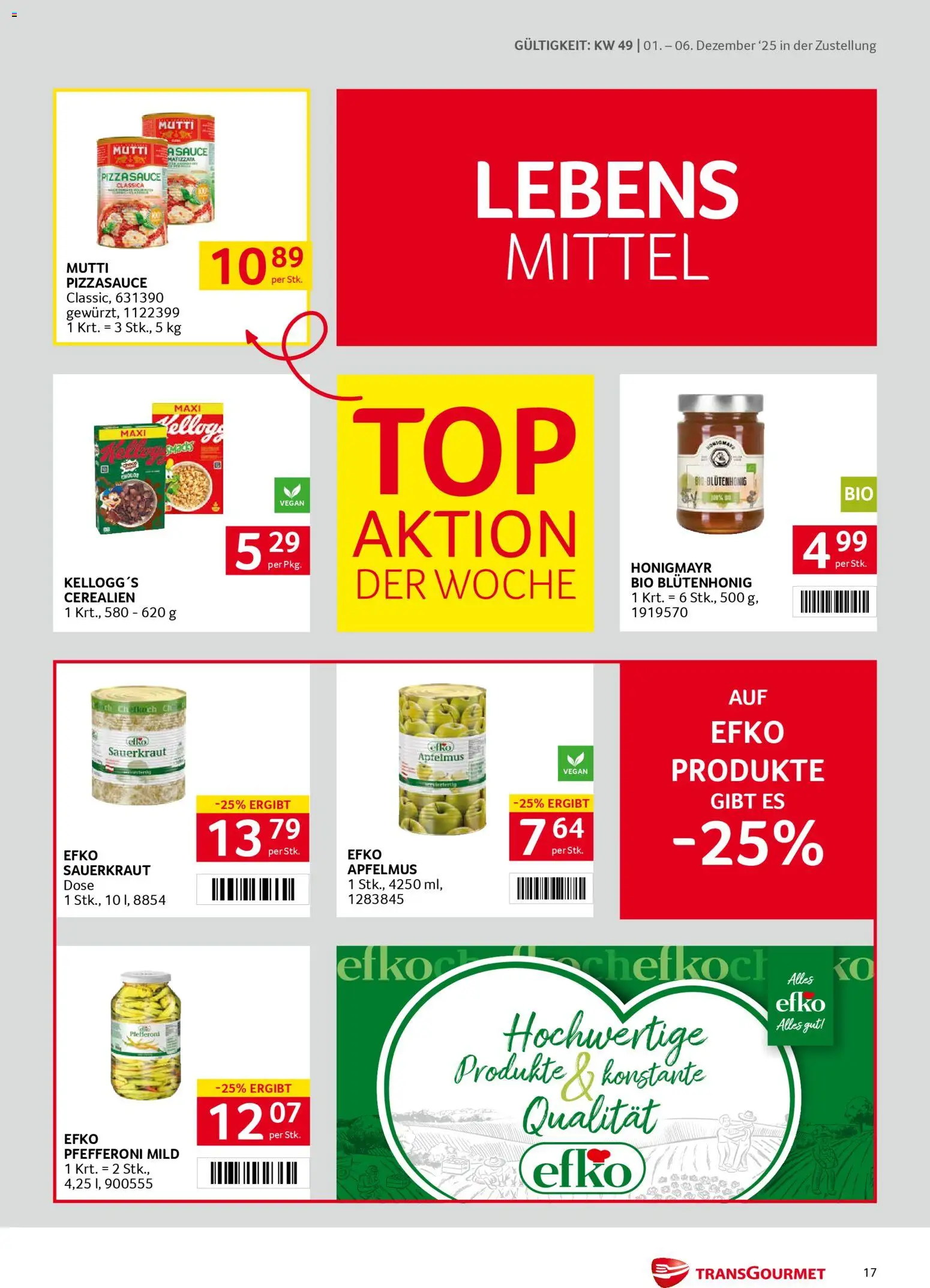 Transgourmet Zustellaktion gültig ab 01.12.2025 | Seite: 17