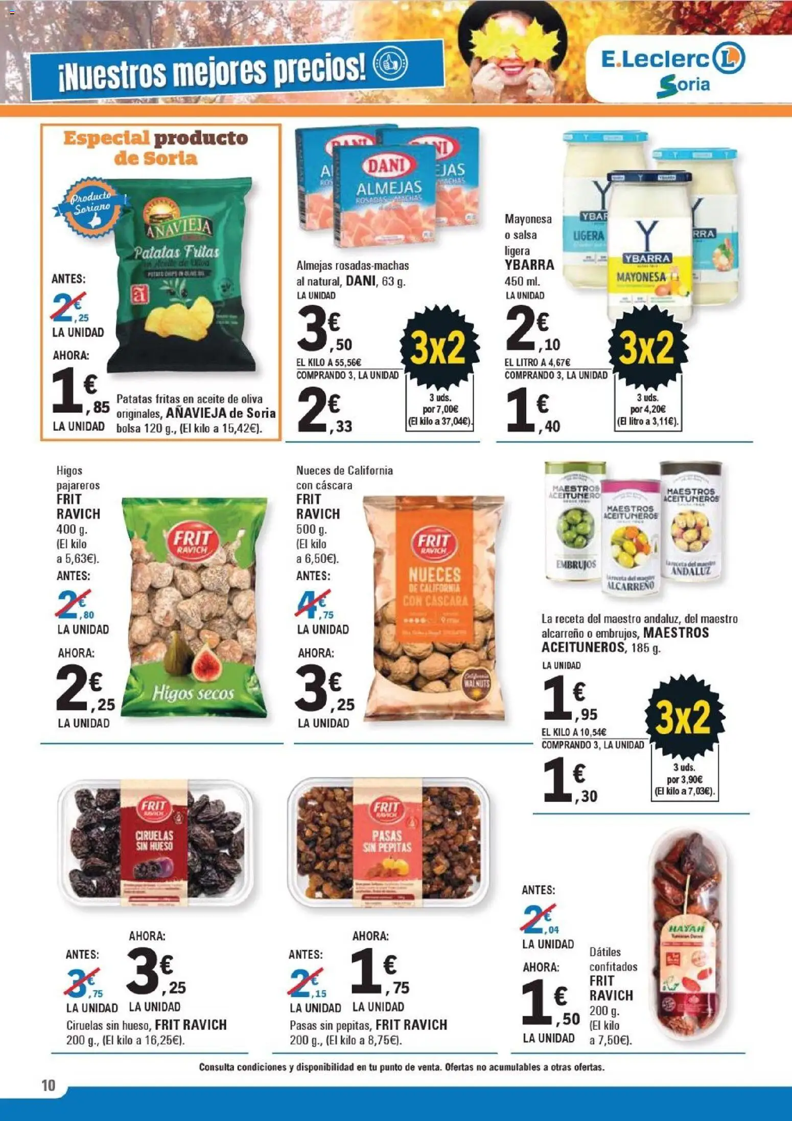 E.Leclerc folleto │ válido desde el 12.11.2025 | Página: 10 | Productos: Aceite, Οθόνη προβολής, Σαντιγύ, Bolsa