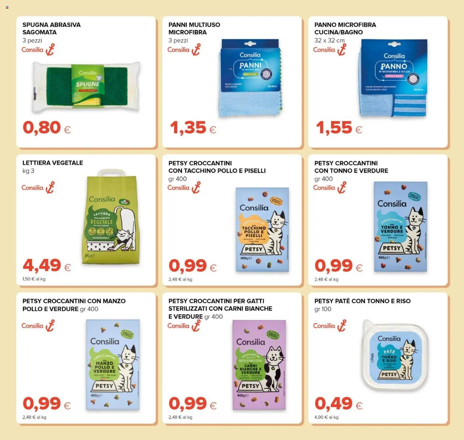 Volantino Oasi del 23.04.2026 | Pagina: 29 | Prodotti: Spugna, Paté, Manzo, Verdure