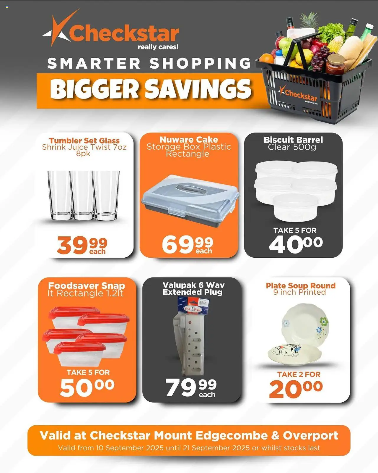 New Check Star catalogue – valid from 10.09.2025 | Page: 5 | Products: Plate, Box, Juice, Soup