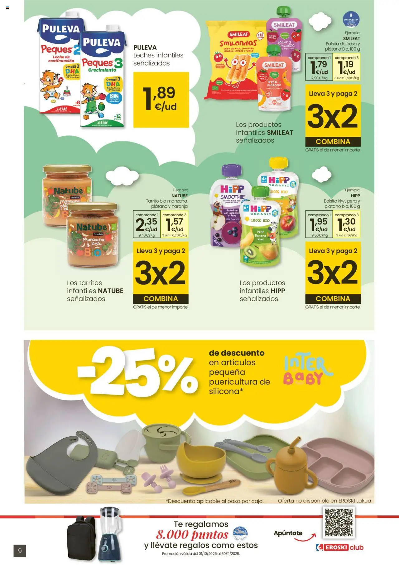 Eroski - Oh Qué peke │ válido desde el 02.10.2025 | Página: 9 | Productos: Δοχείο φοντί, Yogur, Kiwi, Té