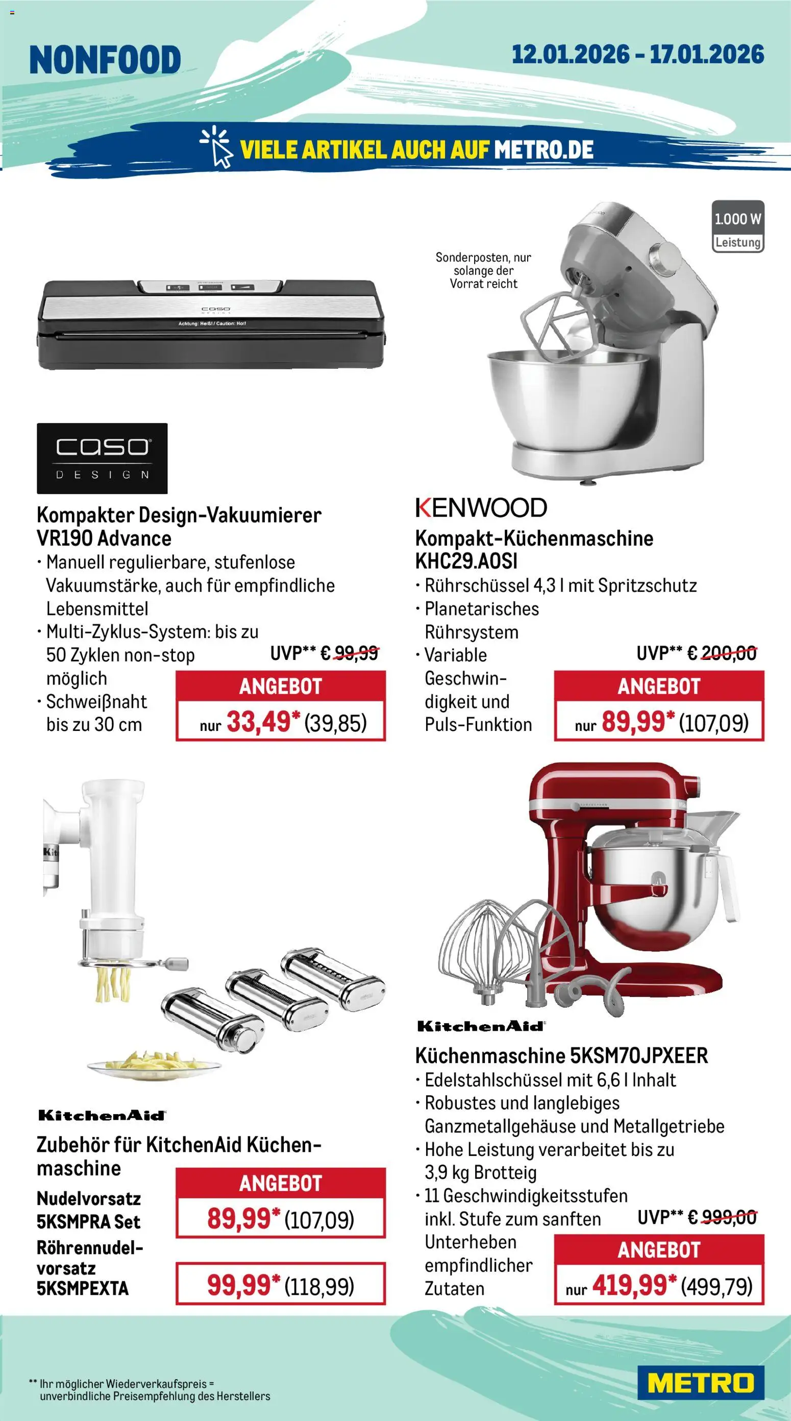 Metro Prospekt 	 – gültig ab 12.01.2026 | Seite: 21 | Produkte: Kuchen