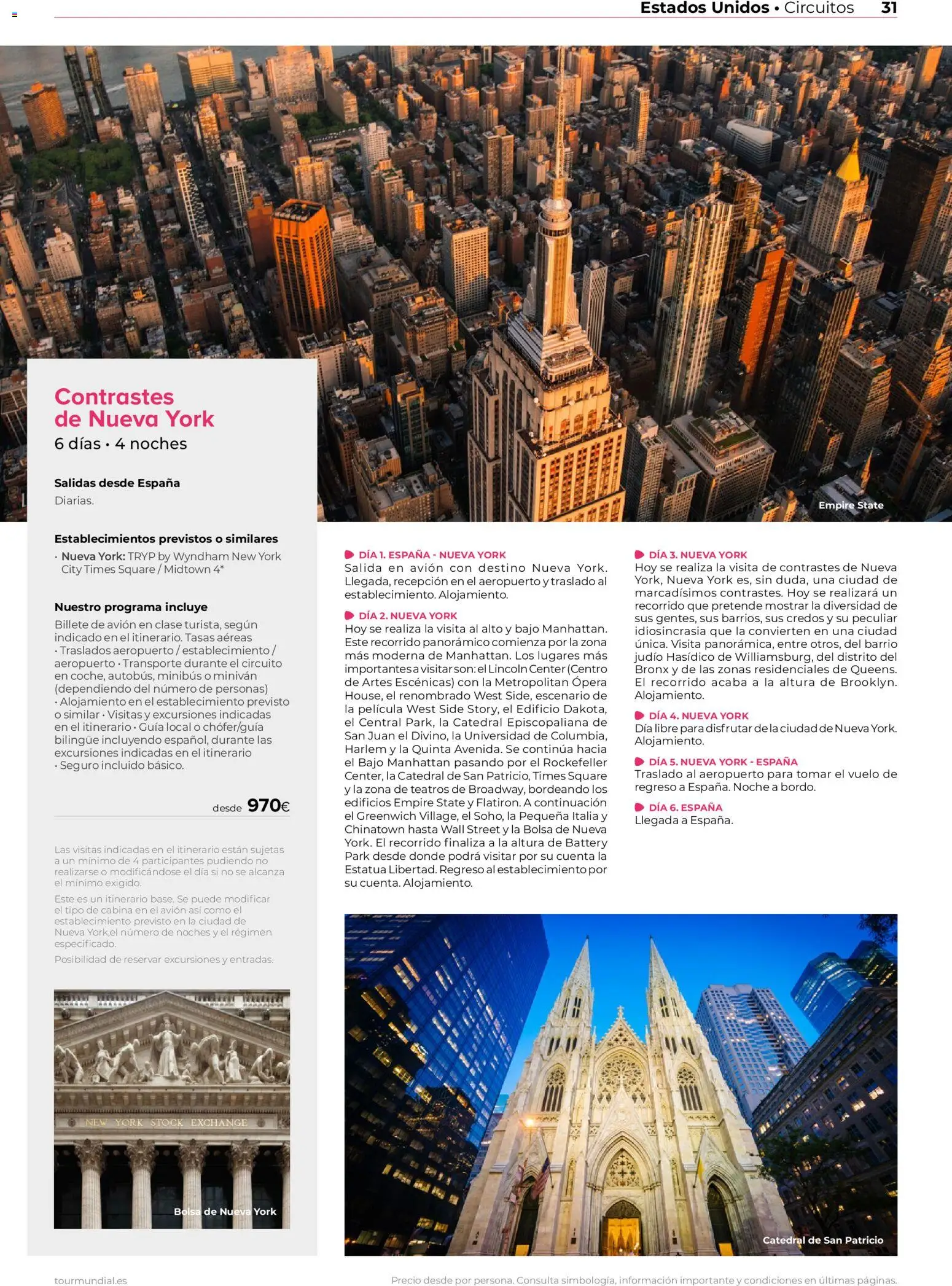 Viajes El Corte Inglés Norteamérica y Caribe │ válido desde el 01.01.2026 | Página: 31 | Productos: Bolsa