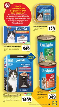 Lidl - Állateledel-katalógus - amely érvényes a következő dátumtól: 24.04.2025 | Oldal: 15