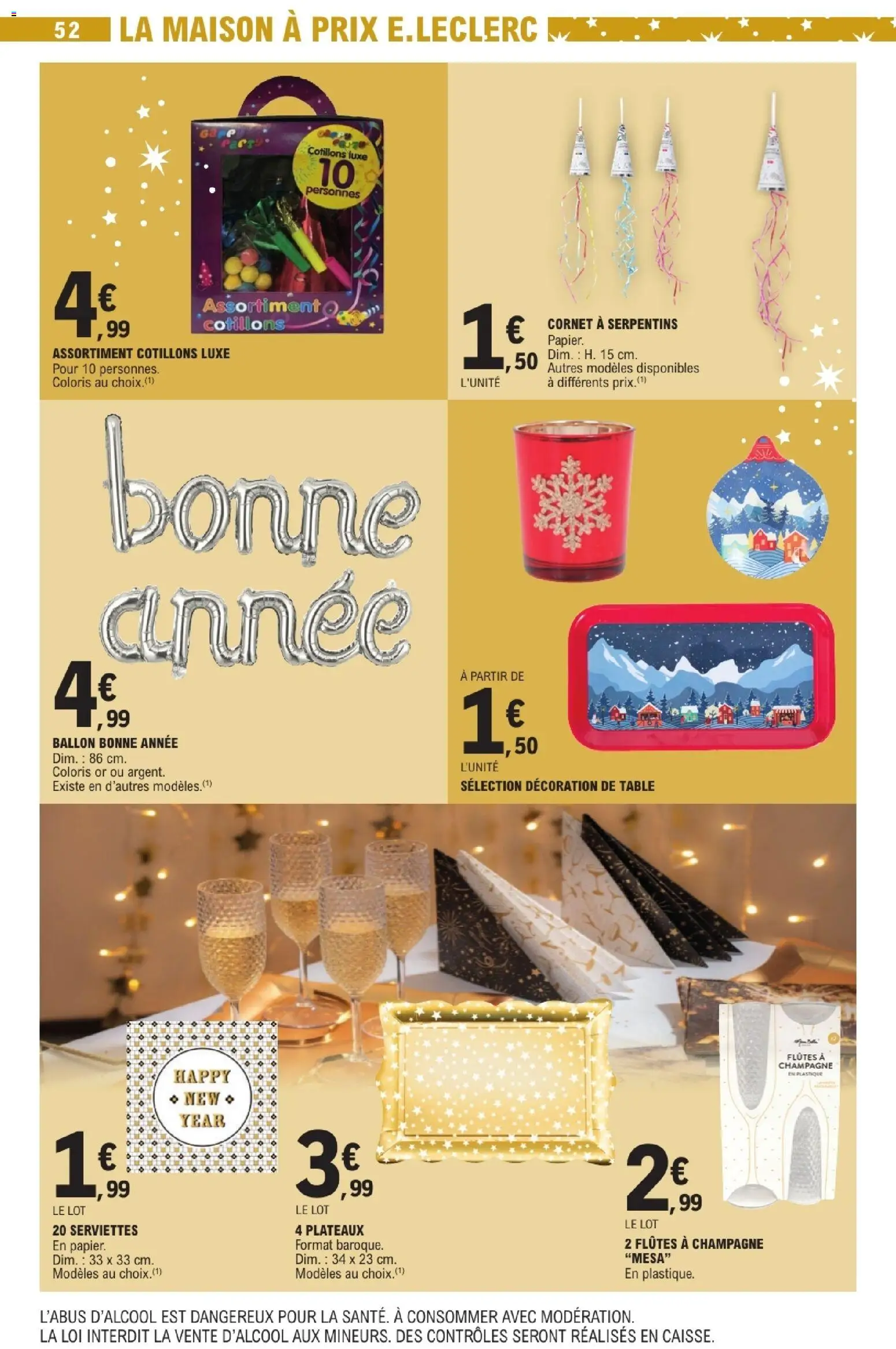 {H1} | Page: 52 | Produits: Champagne, Table