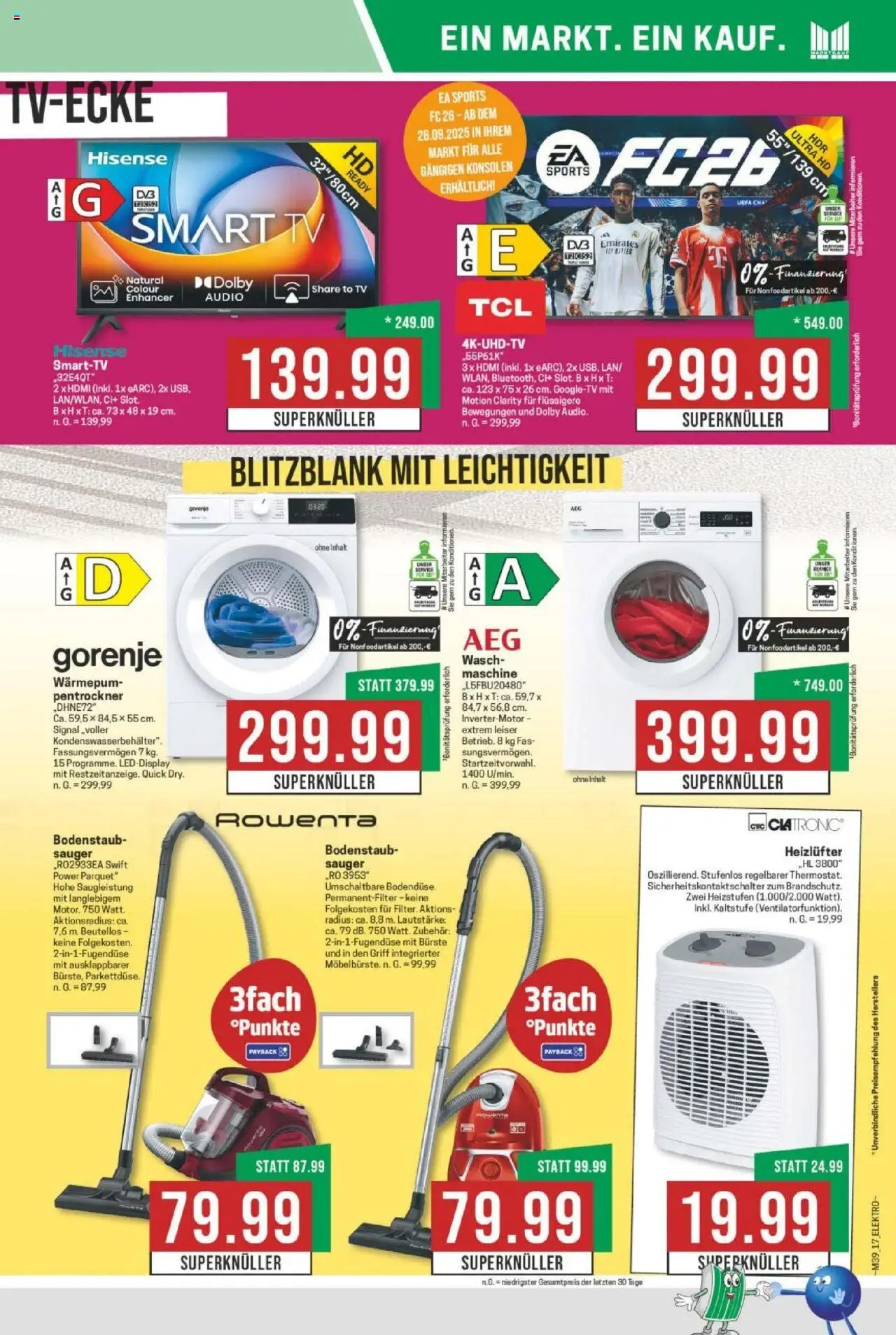 Marktkauf Prospekt 	 – gültig ab 22.09.2025 | Seite: 17 | Produkte: Hisense, Bürste, TV, Audio
