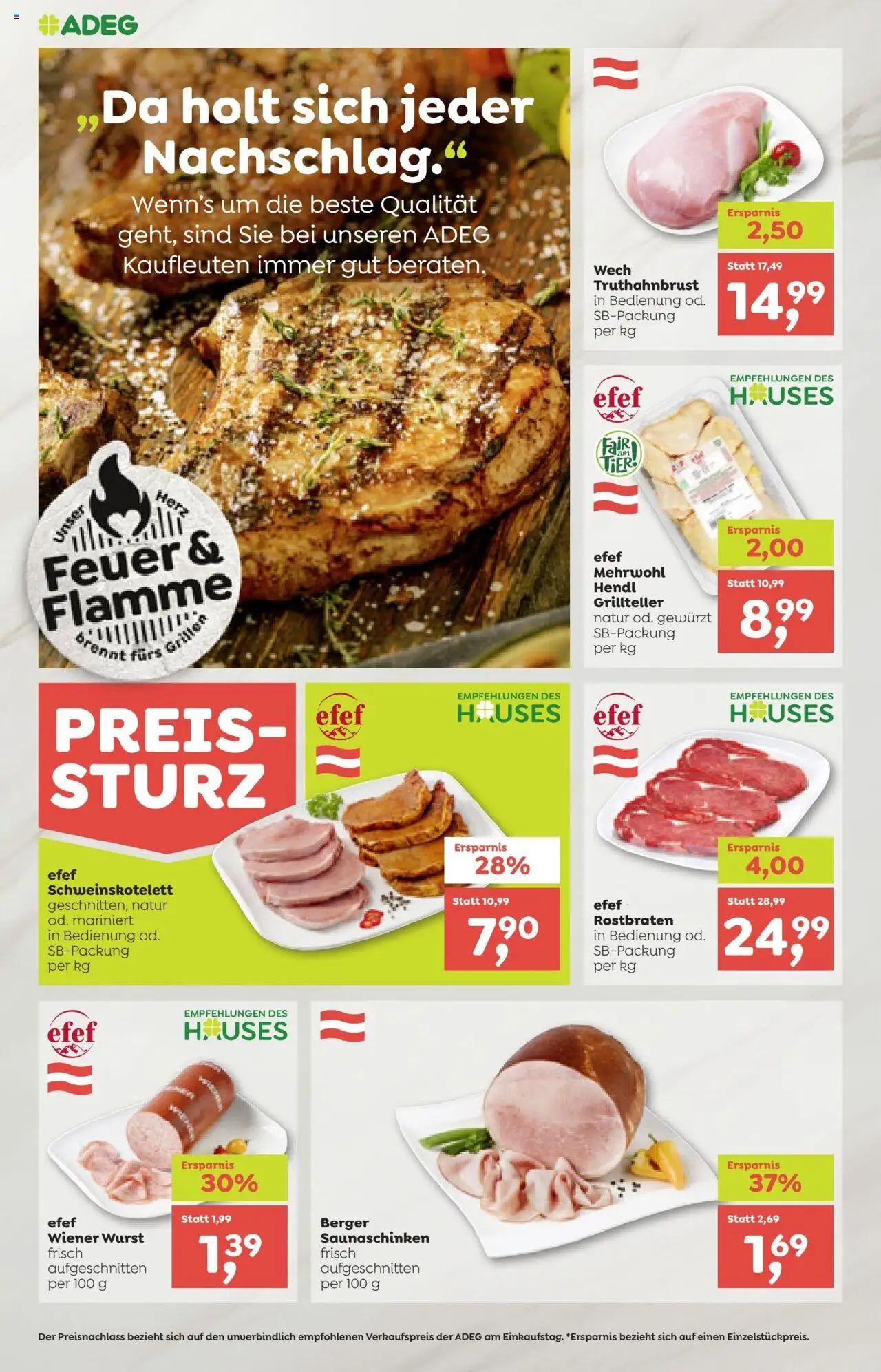 ADEG Flugblatt gültig ab 07.08.2025 | Seite: 4 | Produkte: Wurst