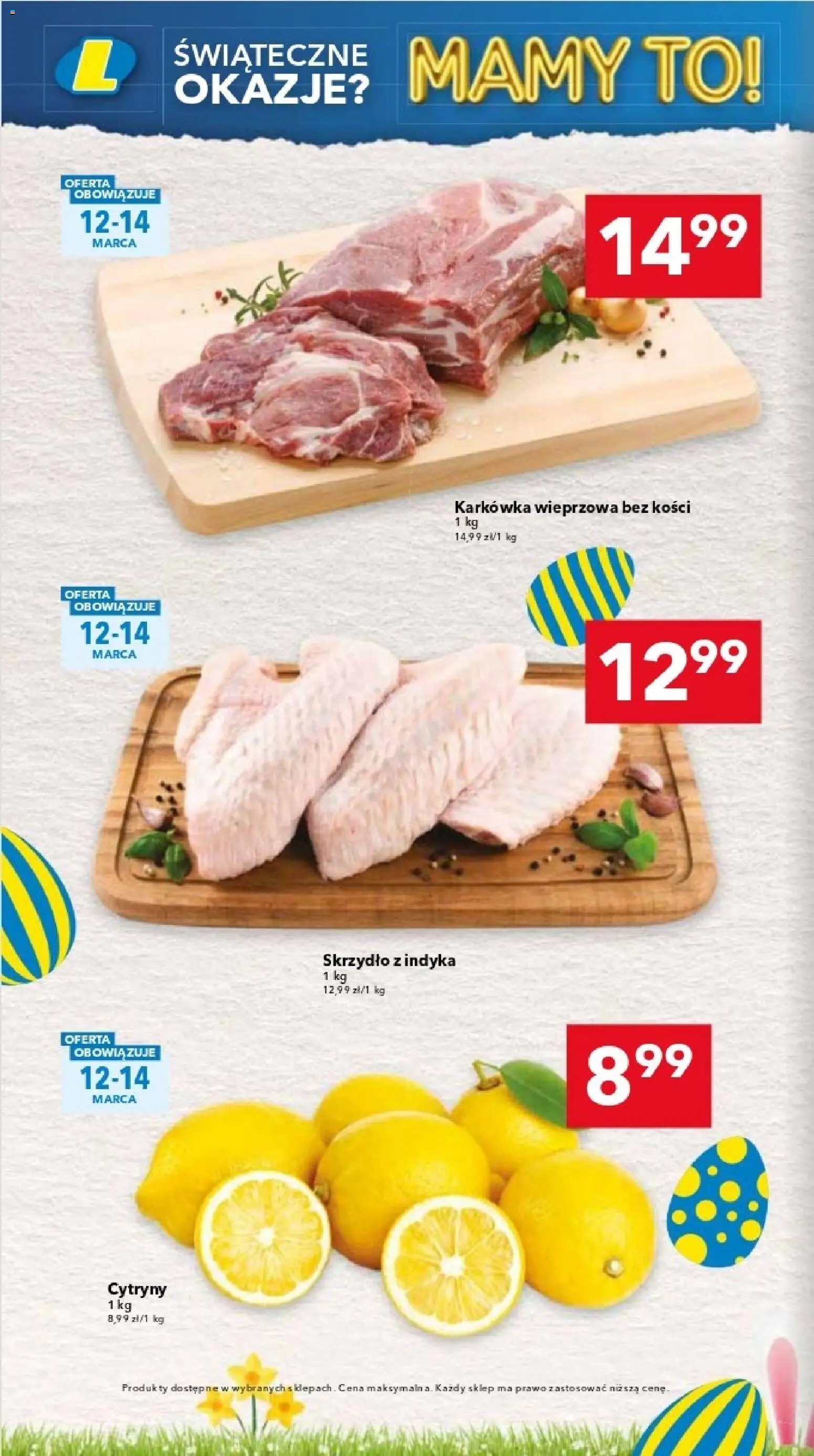 Lewiatan gazetka - Katowice od 12.03.2026 | Strona: 4 | Produkty: Karkówka, Karkówka wieprzowa, Cytryny