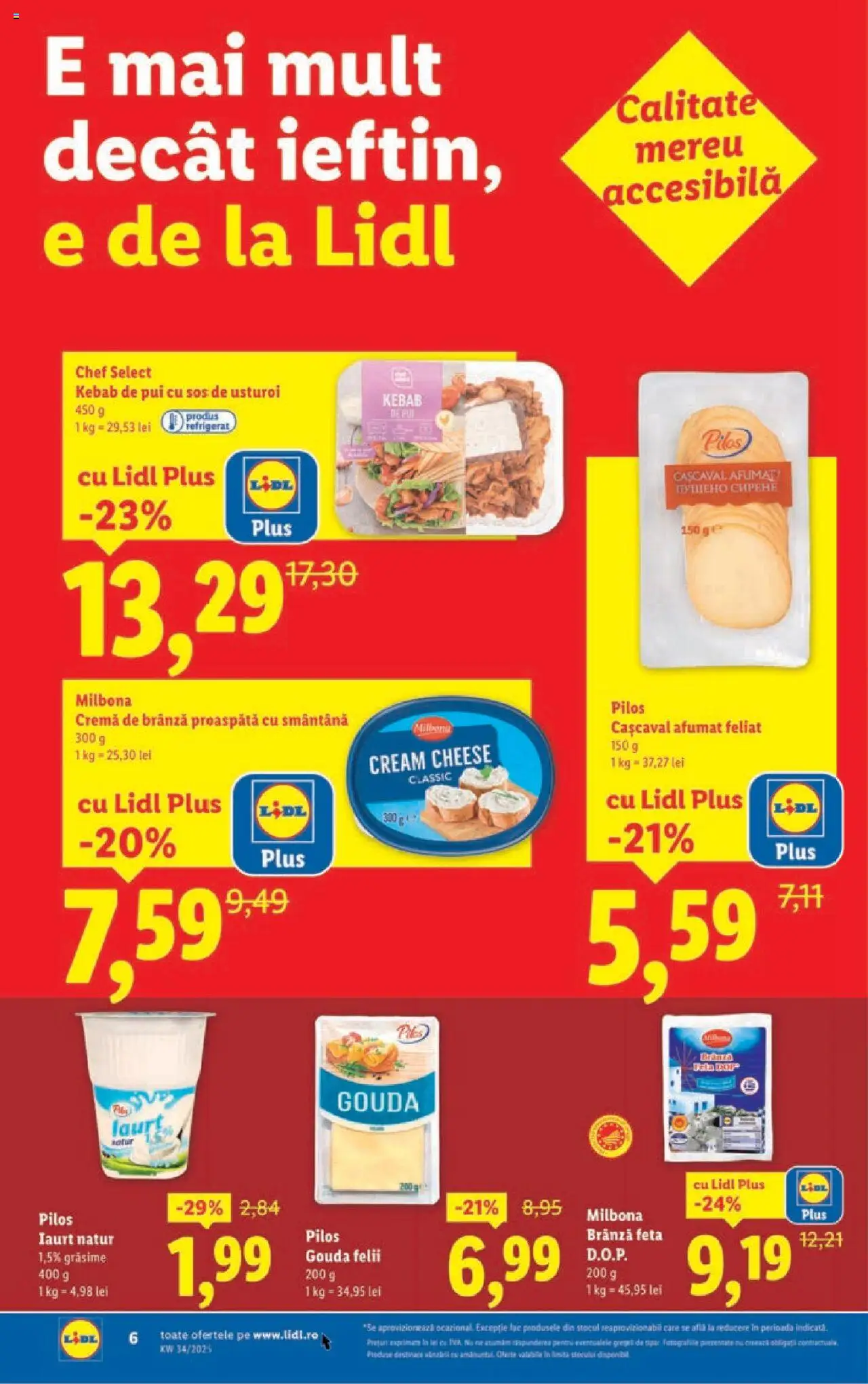 Catalog Lidl – valabil de la 18.08.2025 | Pagină: 6 | Produse: Cremă, Cremă de brânză, Gouda, Usturoi