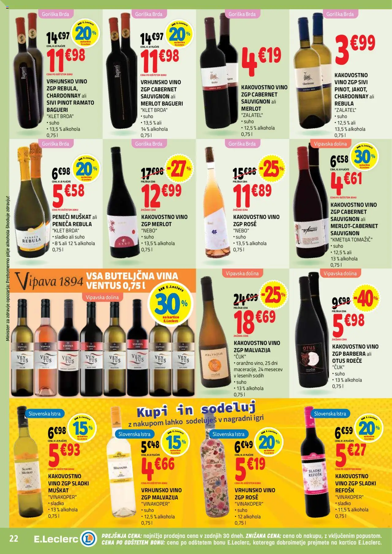 E.leclerc katalog │ velja od 03.09.2025 | Stran: 22 | Izdelki: Vino