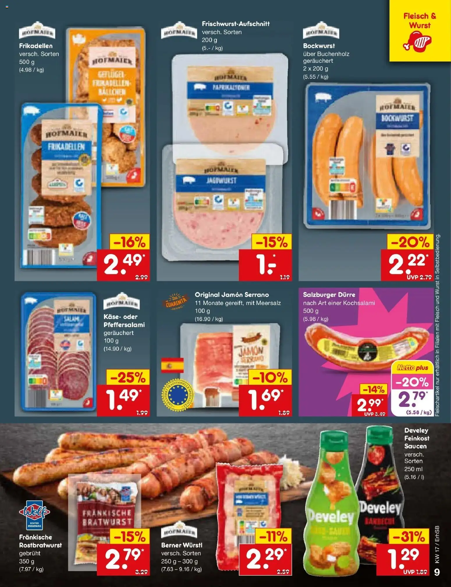Netto Marken-Discount Prospekt München	 – gültig ab 20.04.2026 | Seite: 11 | Produkte: Bockwurst, Würstl, Bratwurst, Wurst