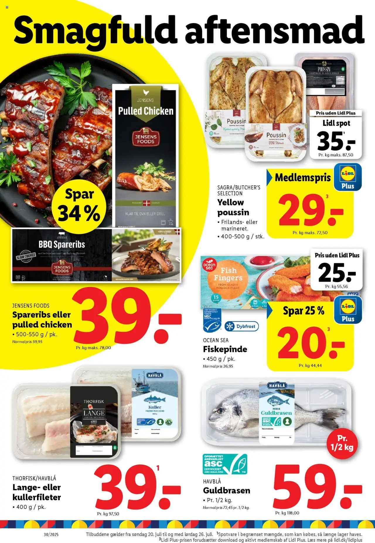 Lidl Tilbudsavis gyldig fra 24.07.2025 | Side: 18 | Produkter: Spareribs, Søm, Ovn, Grill