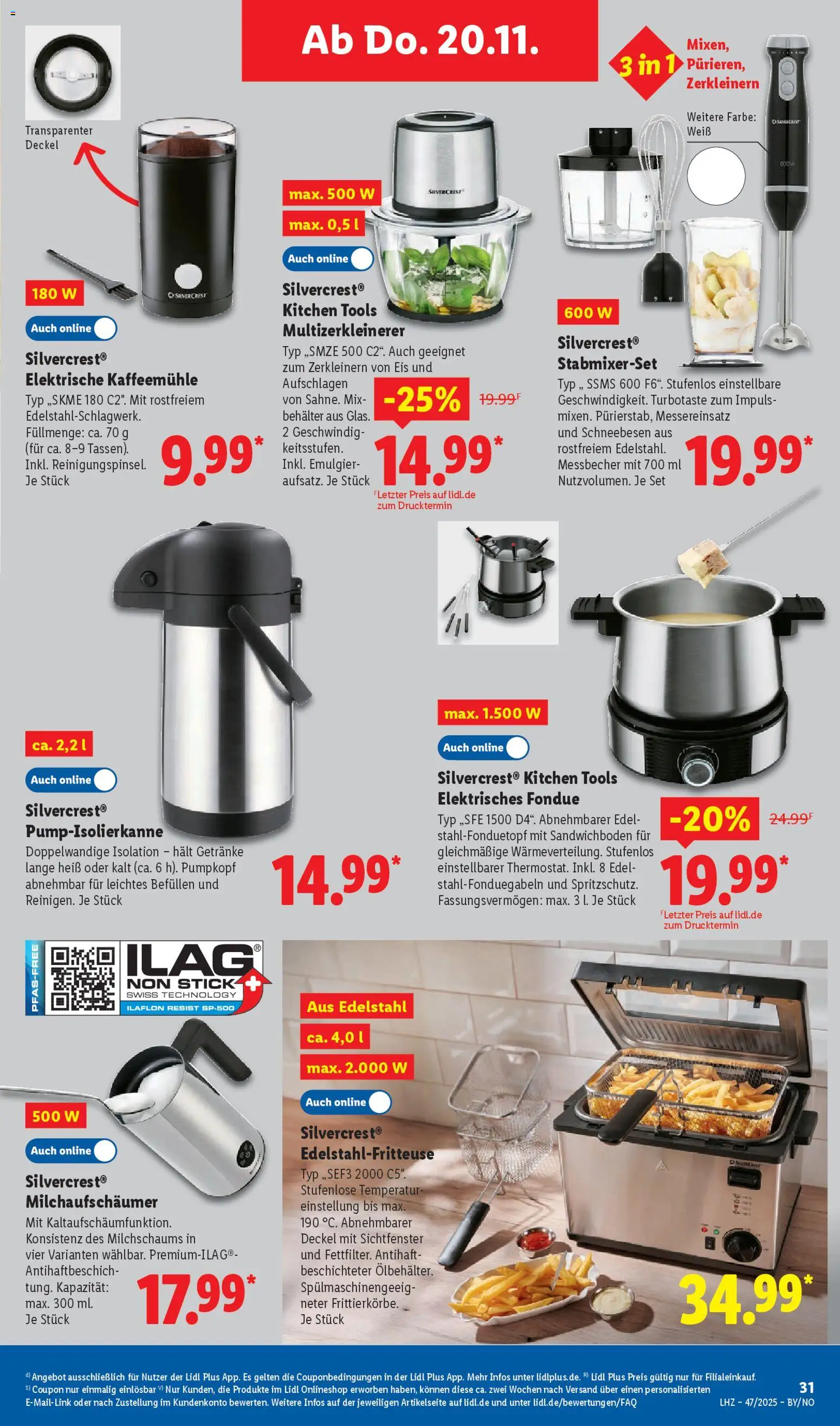 Lidl Prospekt Uffenheim – gültig ab 17.11.2025 | Seite: 45 | Produkte: Fondue, Eis