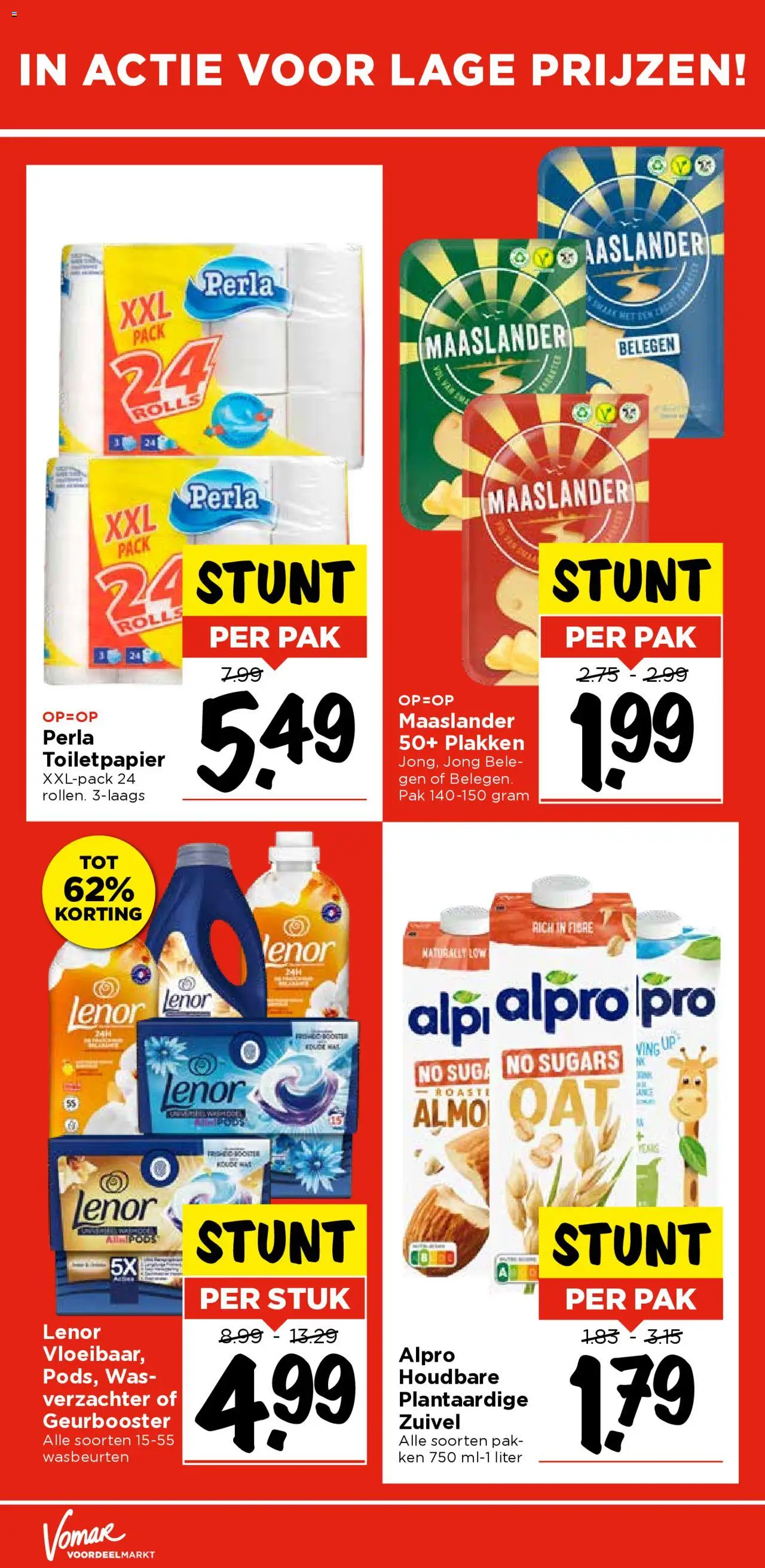  | Pagina: 5 | Producten: Zuivel, Was, Toiletpapier