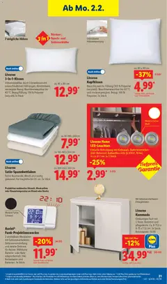 Lidl Prospekt Düsseldorf ab 02.02.2026 gültig | Seite: 31 | Produkte: Decke, Kommode, Batterie, Kopfkissen