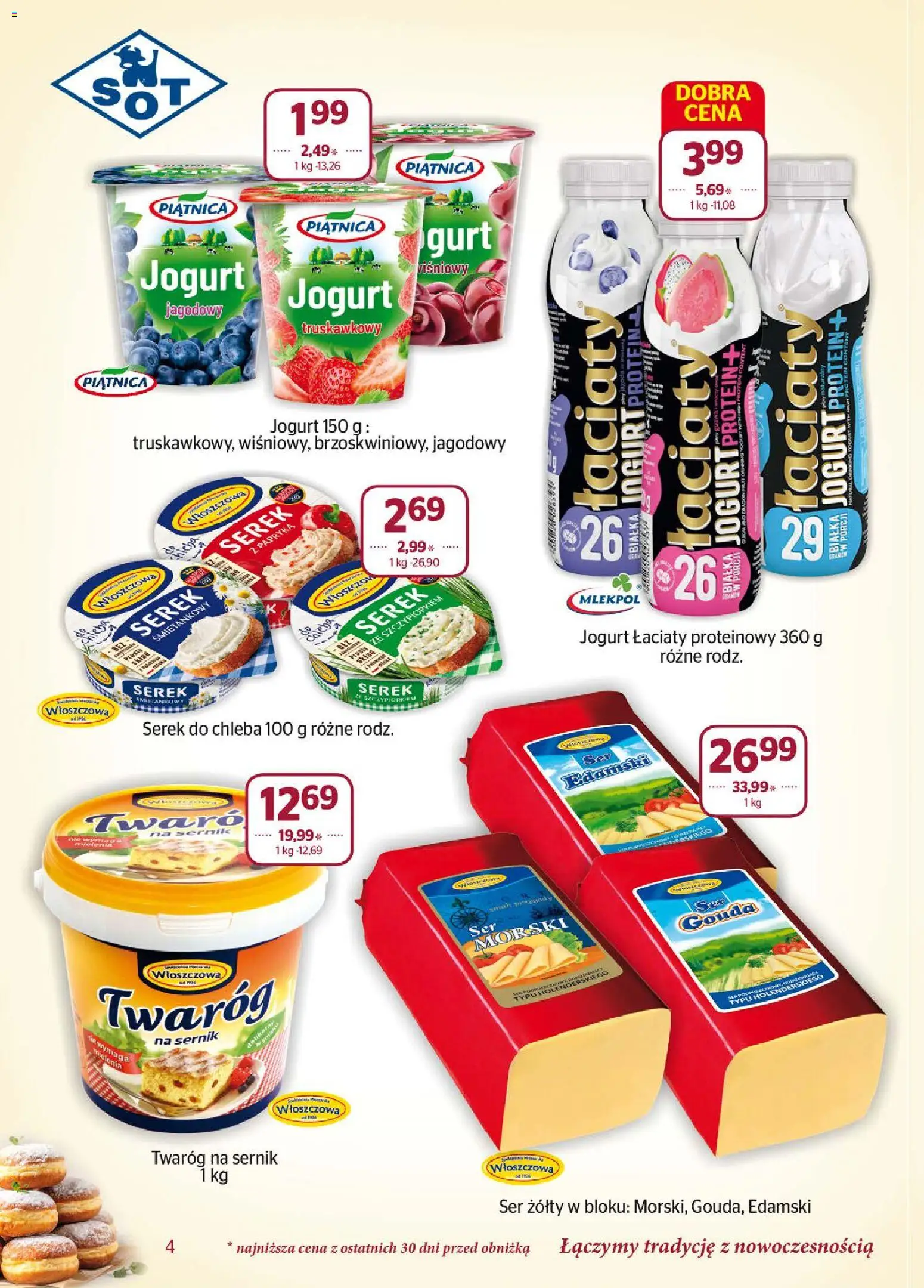 Społem Gazetka od 01.02.2026 | Strona: 4 | Produkty: Ser żółty, Papryka, Ser, Jogurt