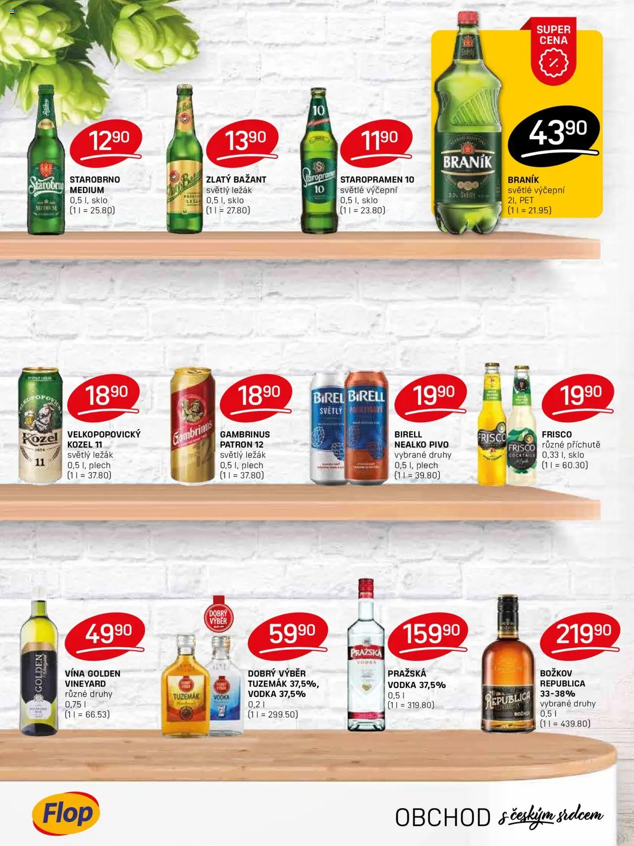 Flop leták od 11.06.2025 | Strana: 10 | Produkty: Vodka Božkov, Staropramen, Vodka, Kozel 11