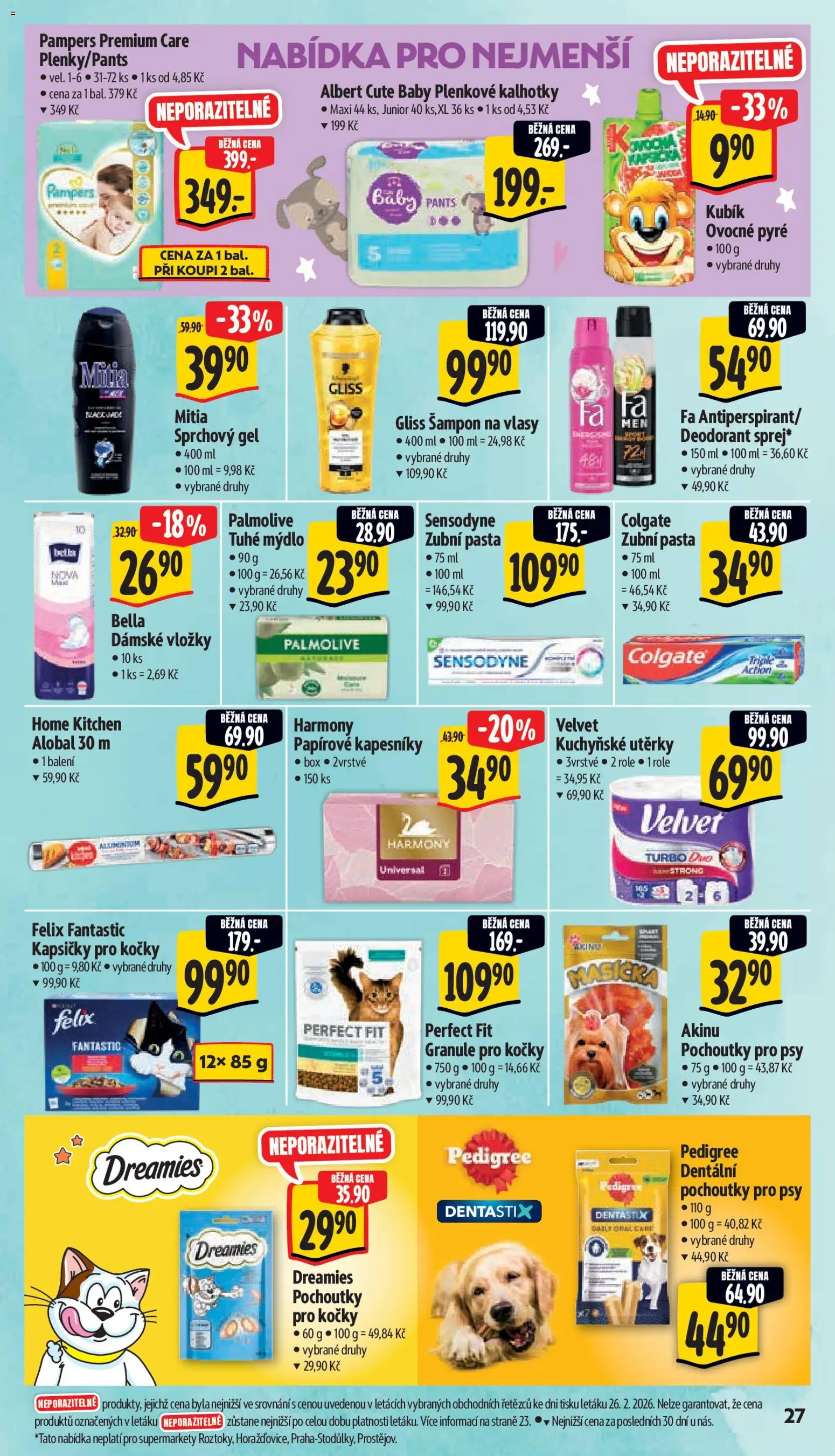 Albert leták - Supermarket od 04.03.2026 | Strana: 37 | Produkty: Felix, Felix fantastic, Papírové kapesníky, Pedigree