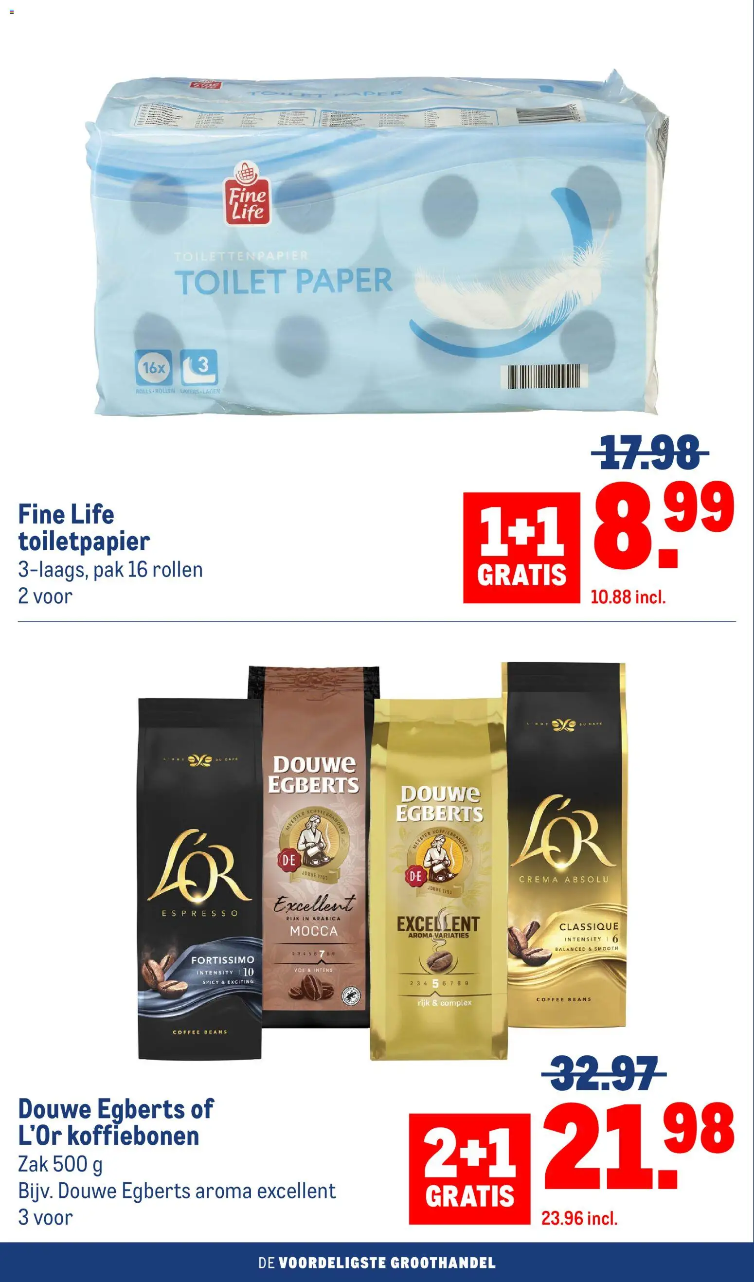 {H1} | Pagina: 40 | Producten: Koffiebonen, Zak, Toilet, Toiletpapier