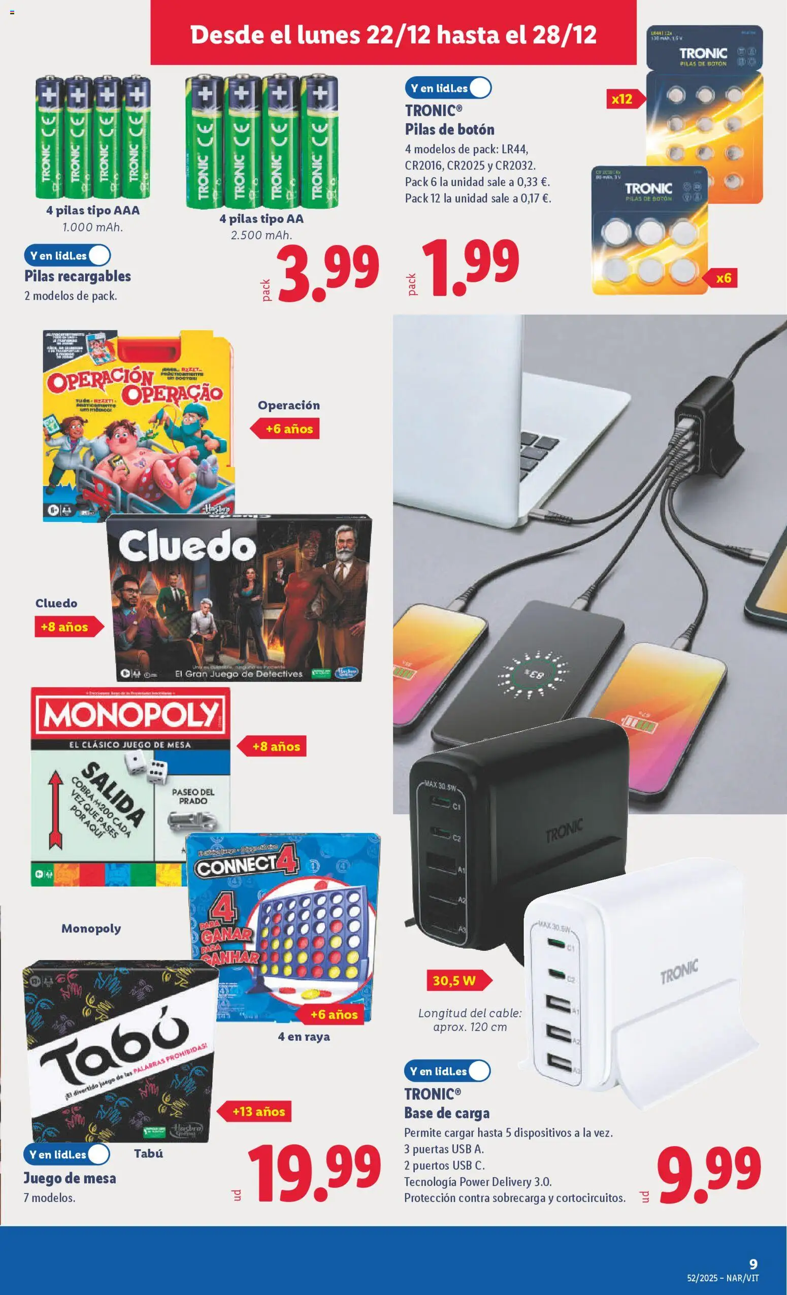 Lidl folleto de bazar │ válido desde el 22.12.2025 | Página: 17 | Productos: Cable, USB, Mesa